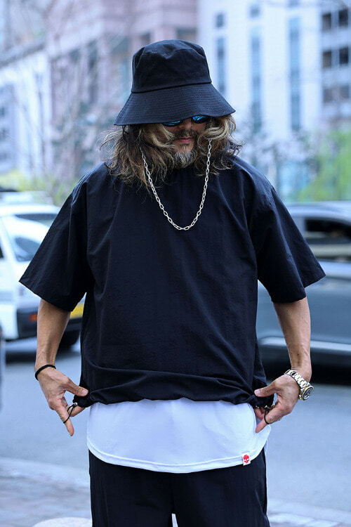 普通款尼龍下襬抽繩短袖T恤