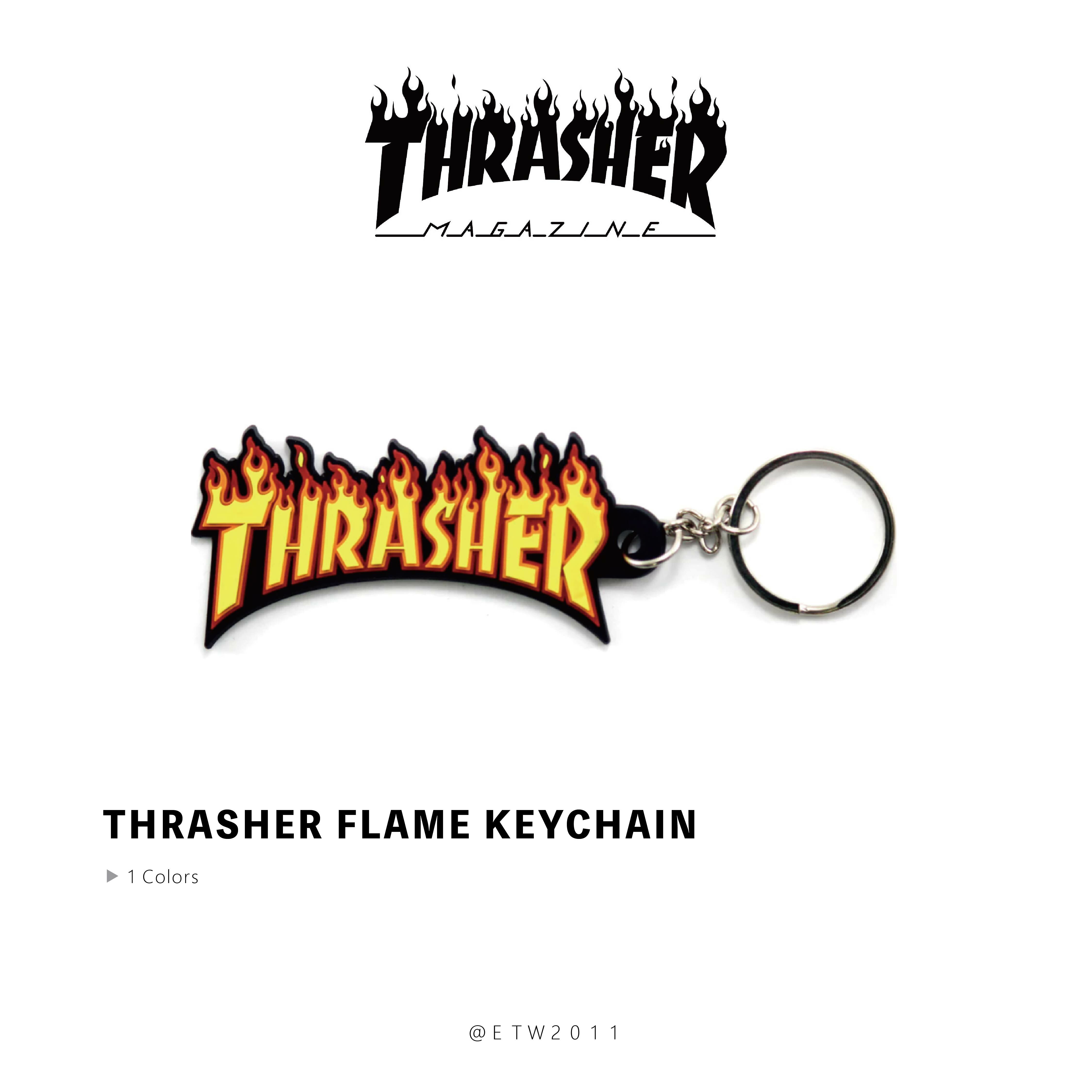 ☆ETW☆【EASY TO WEAR】日線 THRASHER FLAME KEYCHAIN 日本限定 火焰 鑰匙圈 立體火焰 現貨
