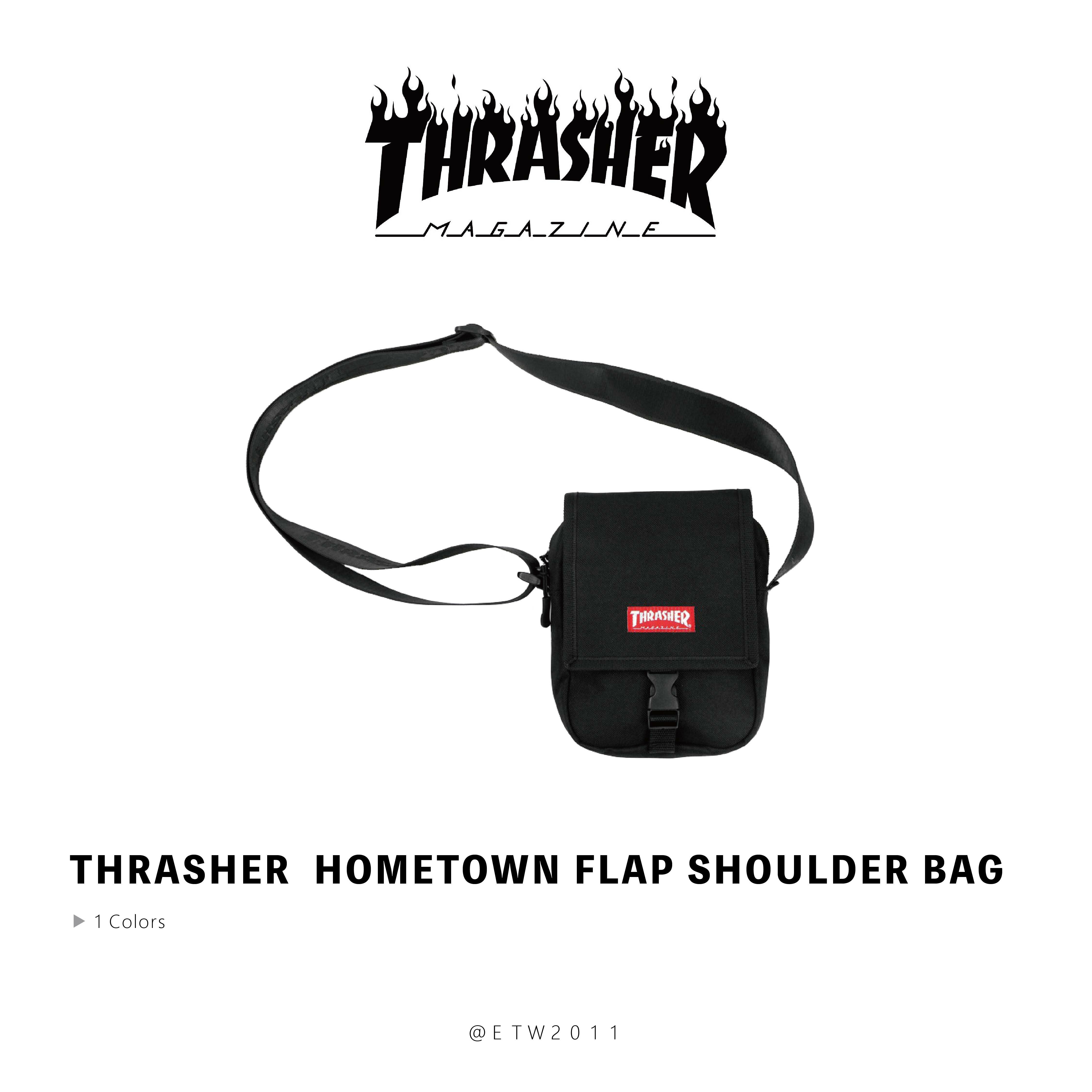 ☆ETW☆【EASY TO WEAR】THRASHER 日線 HOMETOWN FLAP SHOULDER BAG 肩背包 小包 側背包