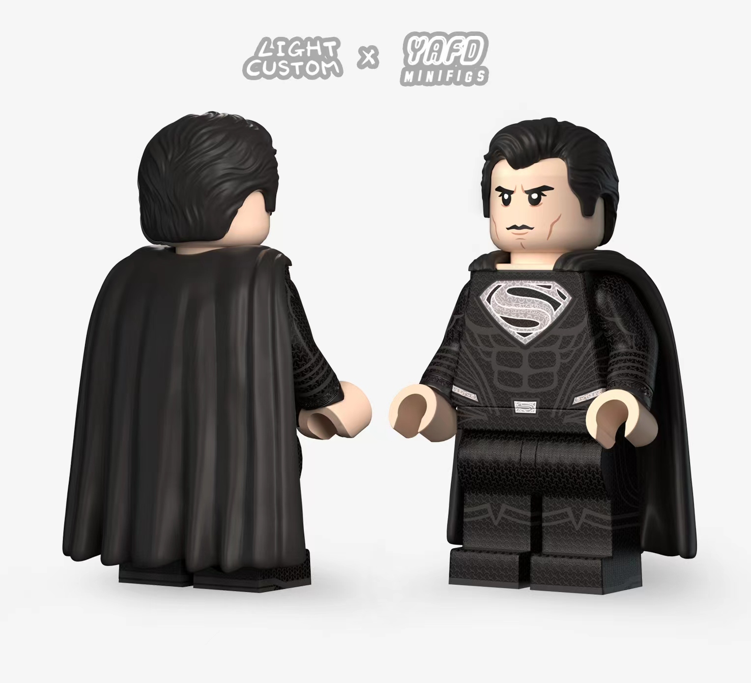 [Light Custom x YADF][InStock] Black SuperMen [PADprinted]