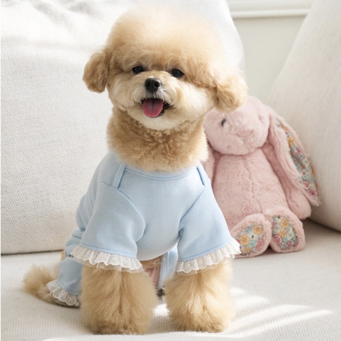 Mellow粉系寶寶連身衣-粉嫩藍- It’s sunny outside