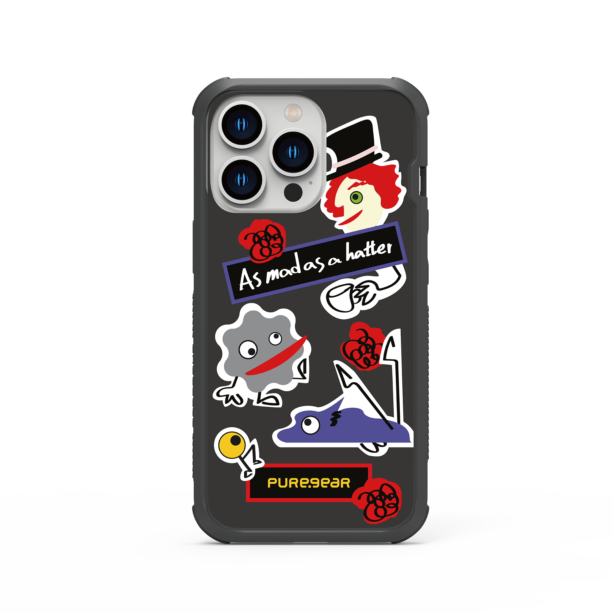 iPhone 13/12/11 輕坦克防摔手機殼 / 小精靈 (塗鴉拼貼)