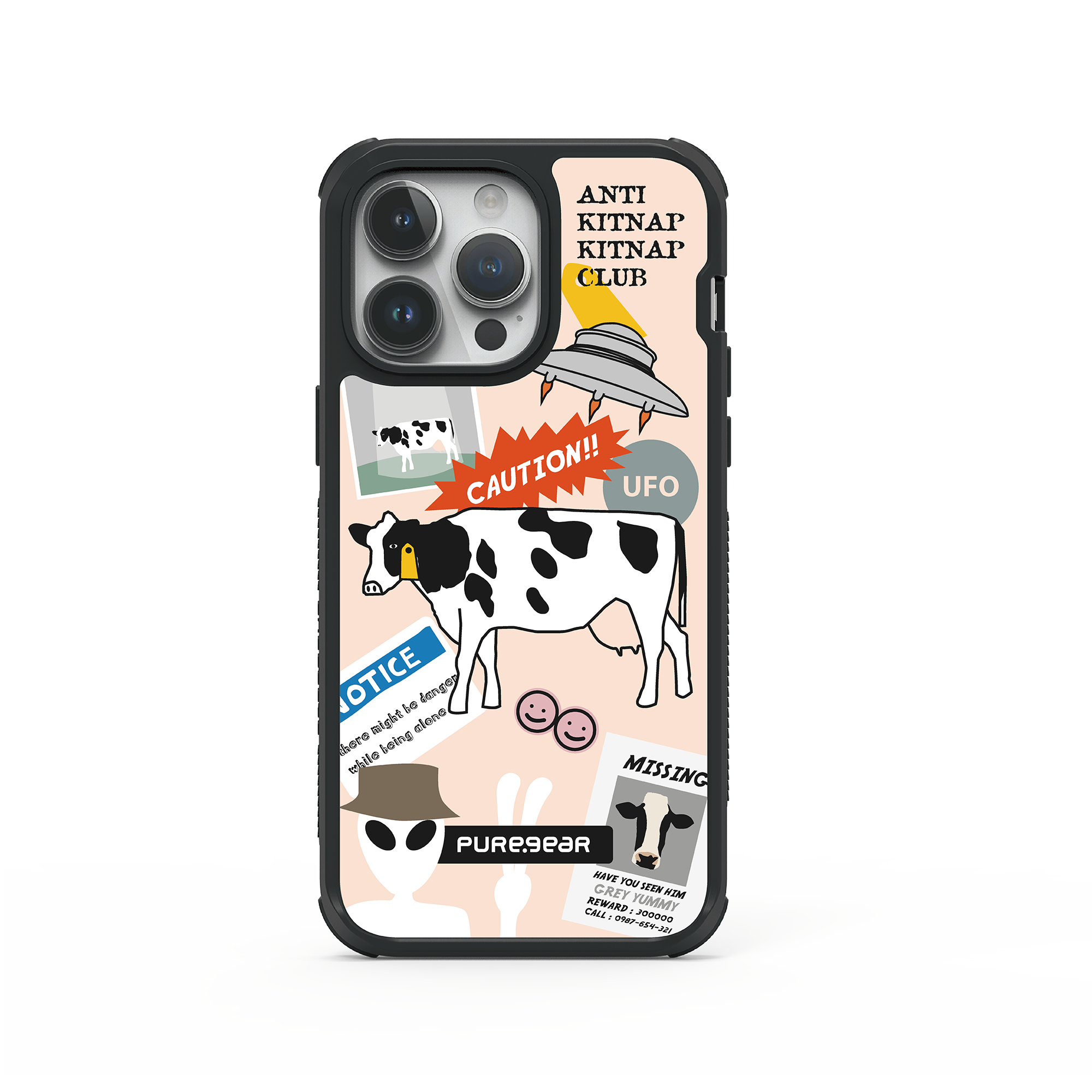 iPhone 14 輕坦克防摔手機殼 / 牛哞哞 (動物系列)