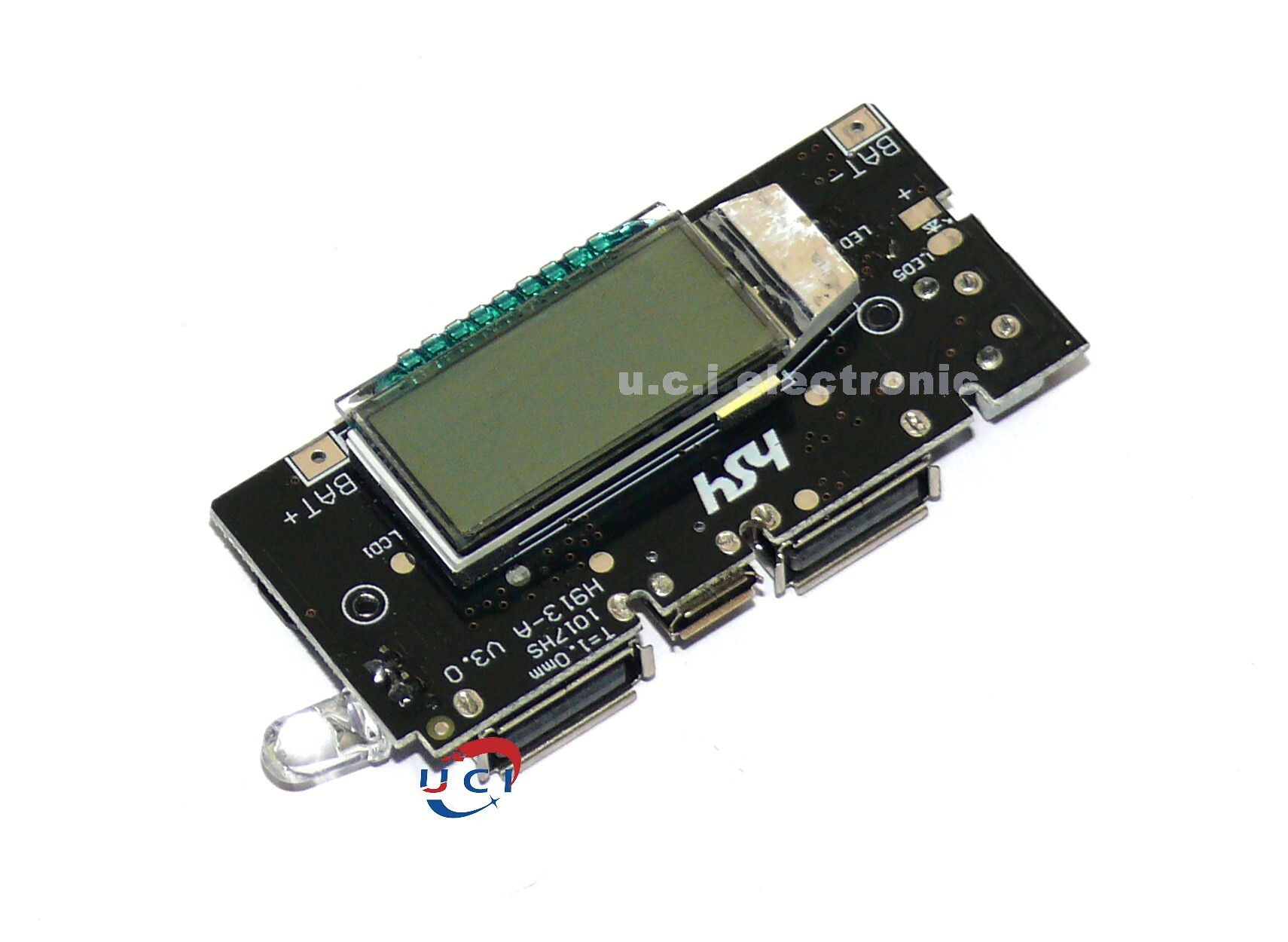 【UCI電子】(1-9)充電寶模組移動電源升壓DIY18650鋰電池數顯雙USB輸出充電板主機板