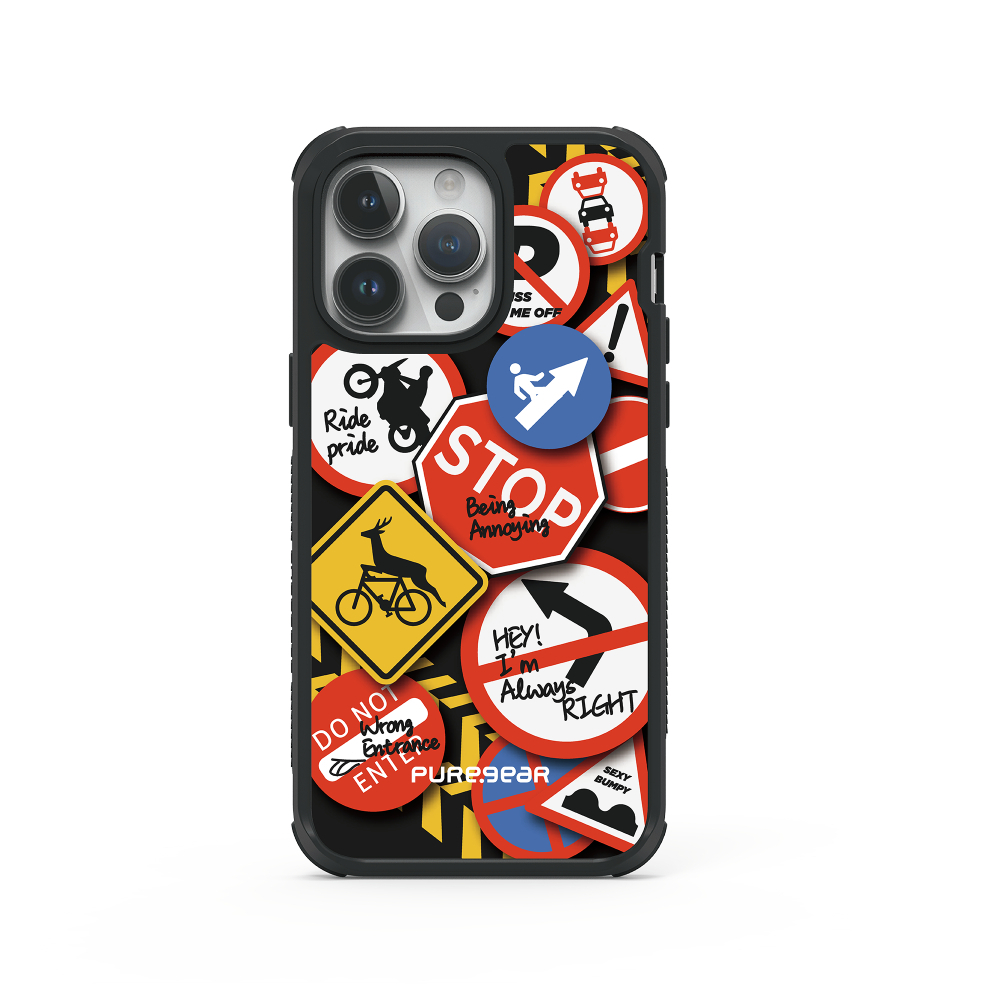 iPhone 14 輕坦克防摔手機殼 / 停看聽 (拼貼風格)