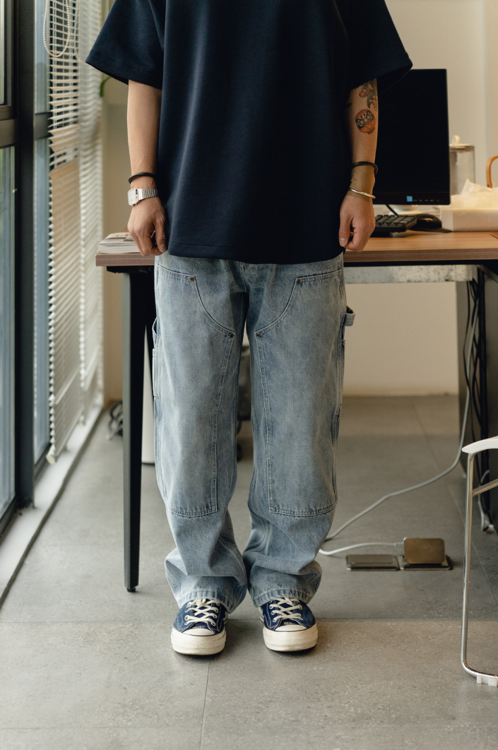 繼超熱銷經典伐木工作褲，新推出的牛仔款上線拉！