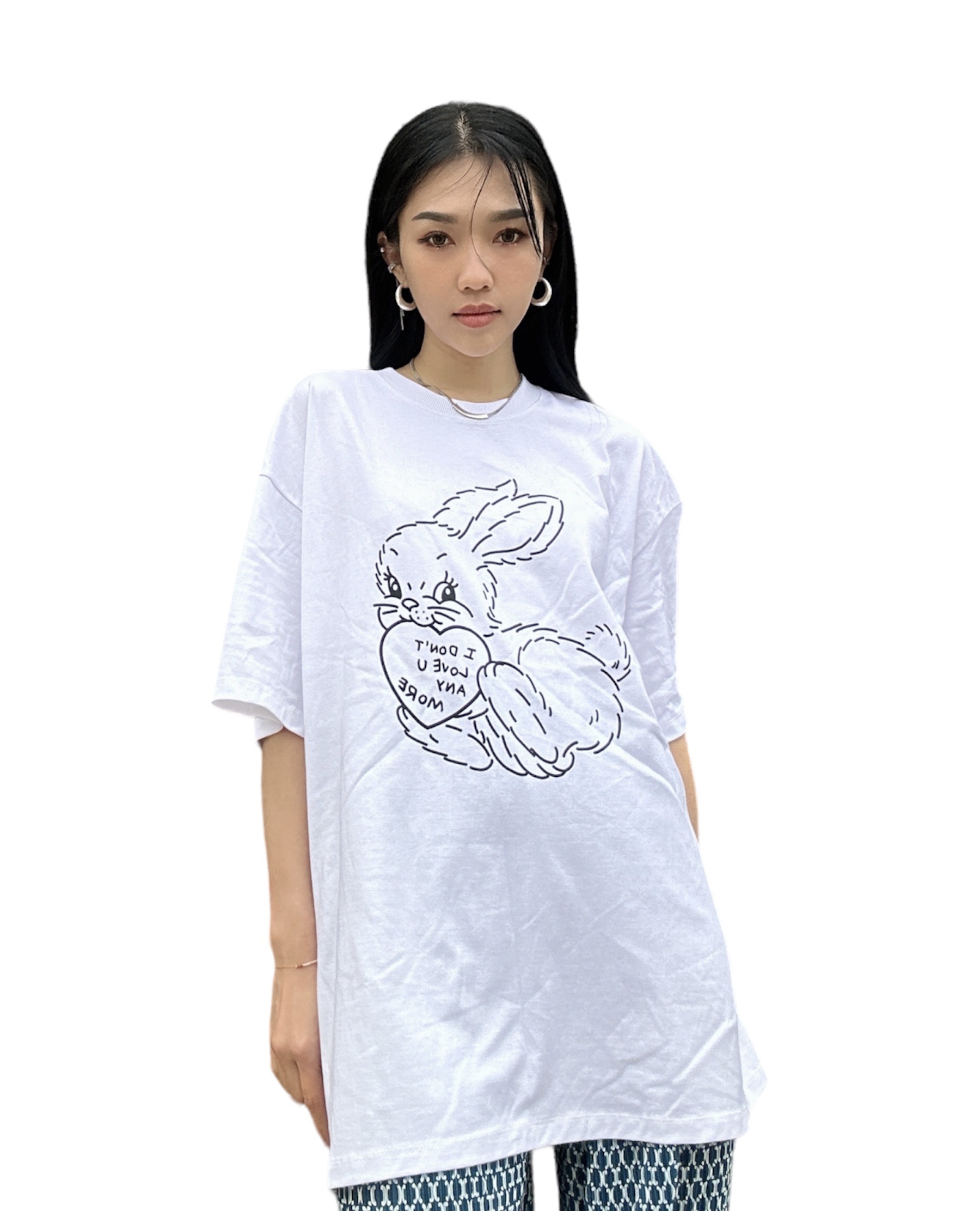 兔仔圖案OVERSIZE TEE（現貨款式）