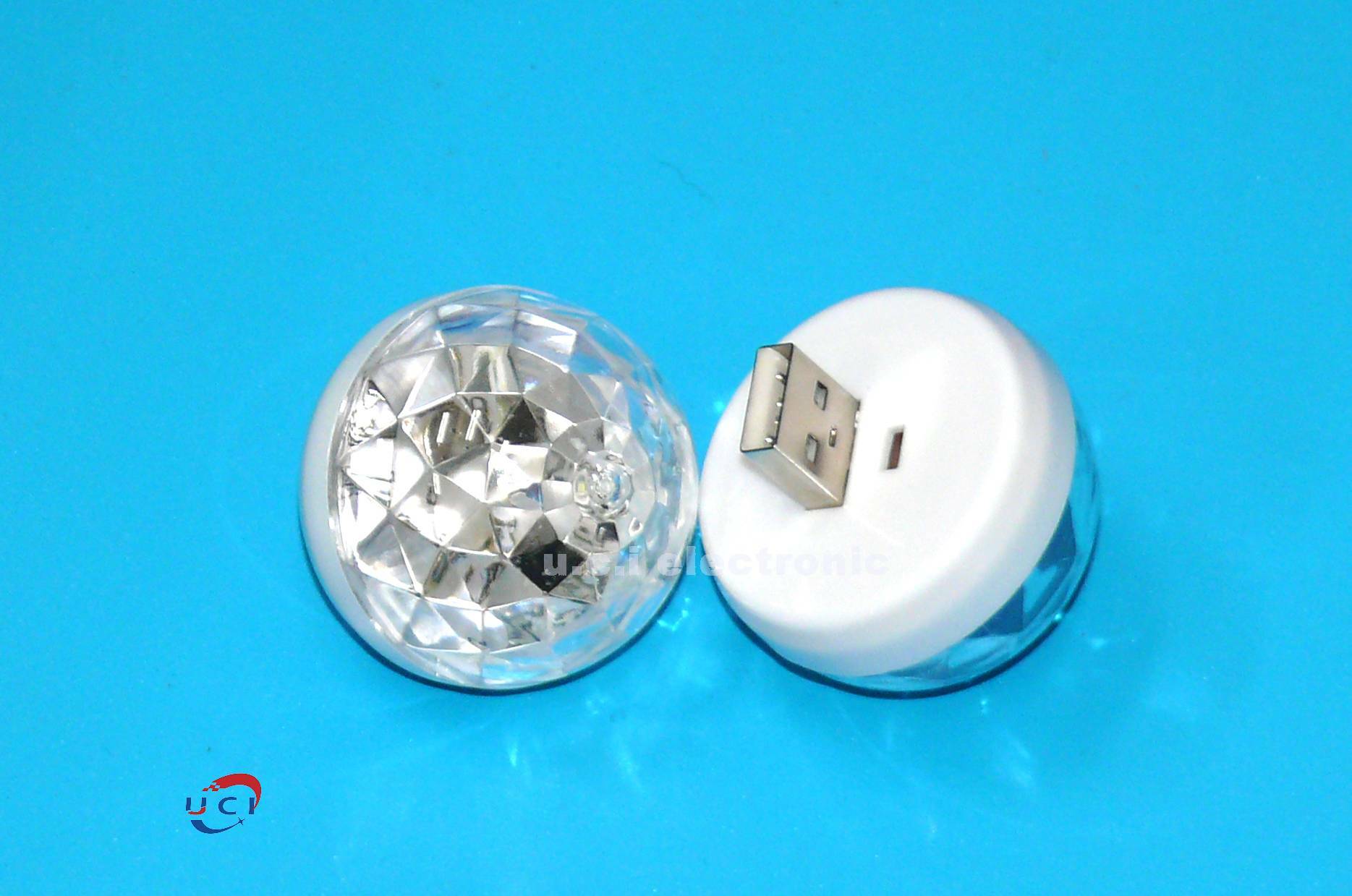 【UCI電子】(K-3) 控燈家庭ktv蹦迪燈 適用於小魔球七彩氣氛usb手機燈 霓虹燈 尺寸：4.3*4.3cm