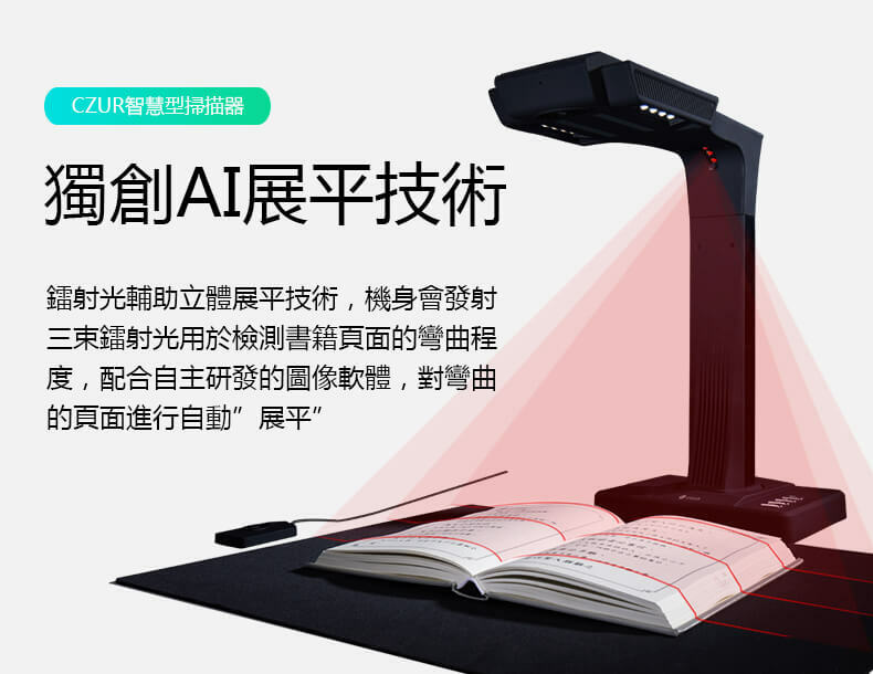 CZUR 智慧型非接觸式掃描器升級版ET18 Pro