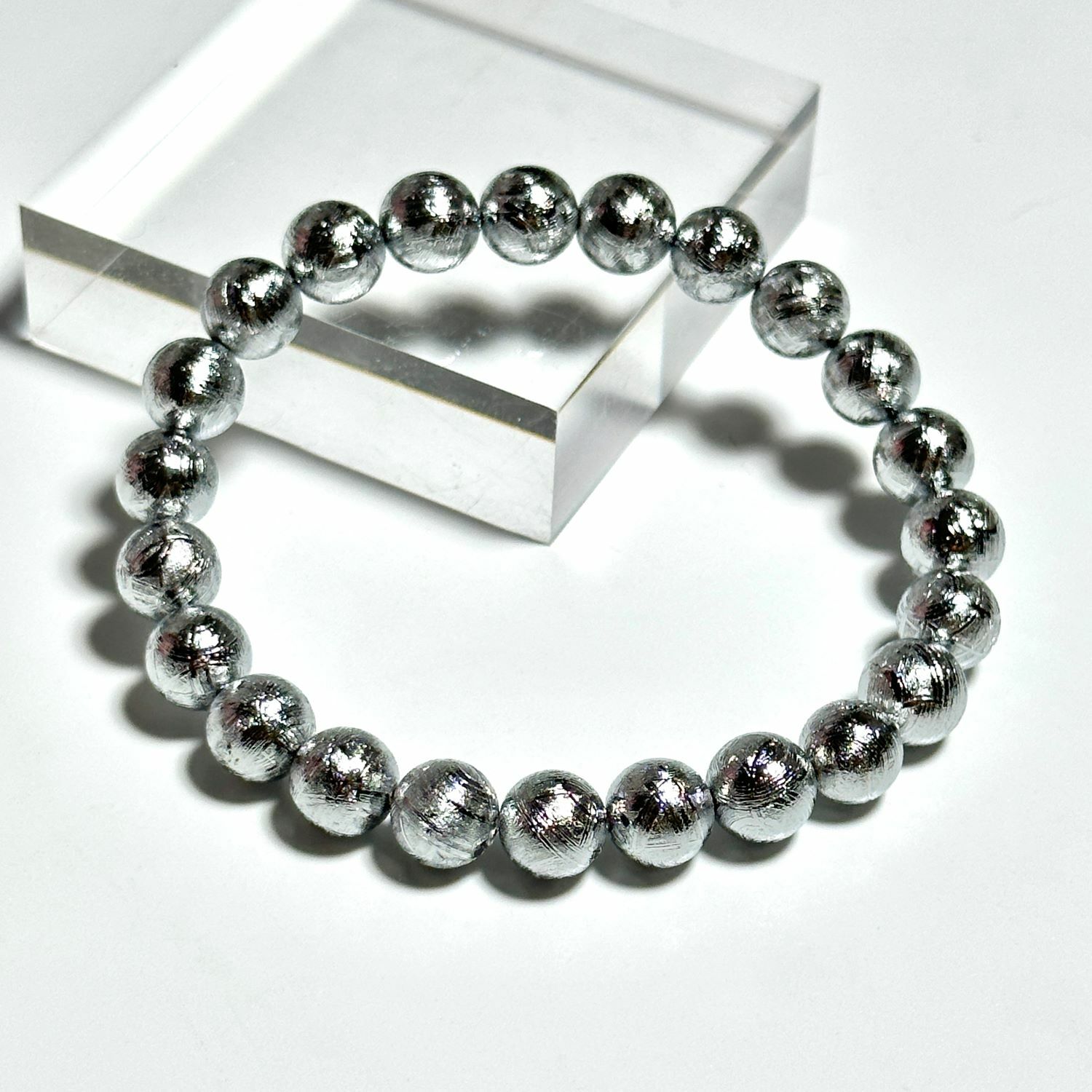 8mm 天鐵圓珠手鏈（產品編號：B91002）