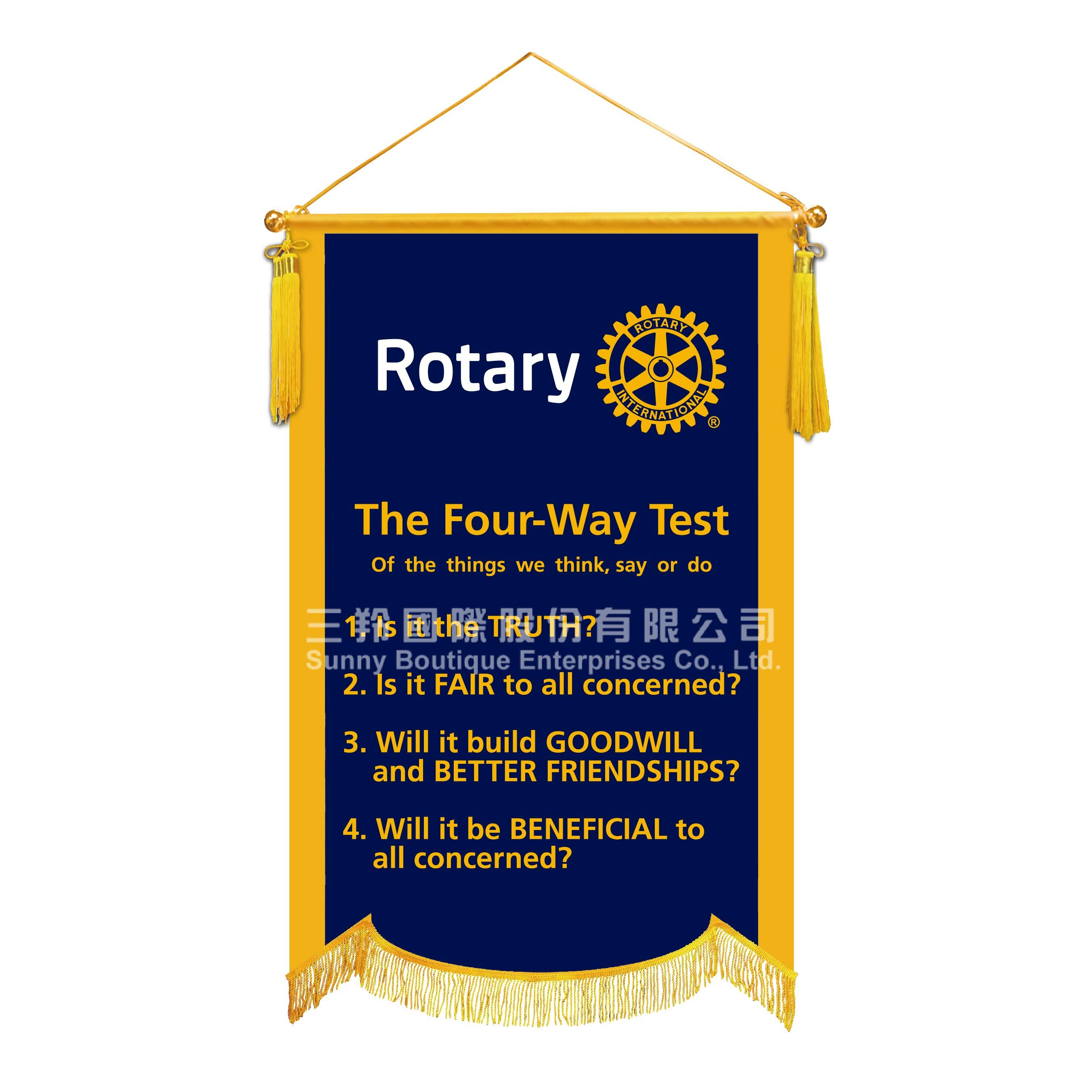Four-way Test Banner (Blue)