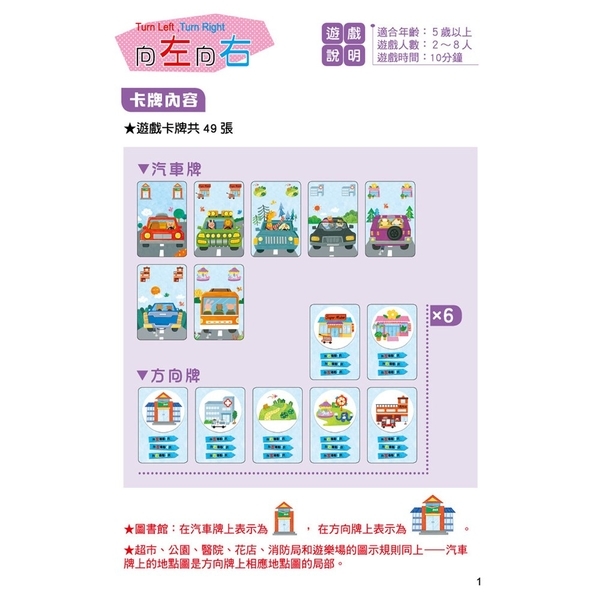 《 幼福出版 》數學桌遊超好玩:向左向右