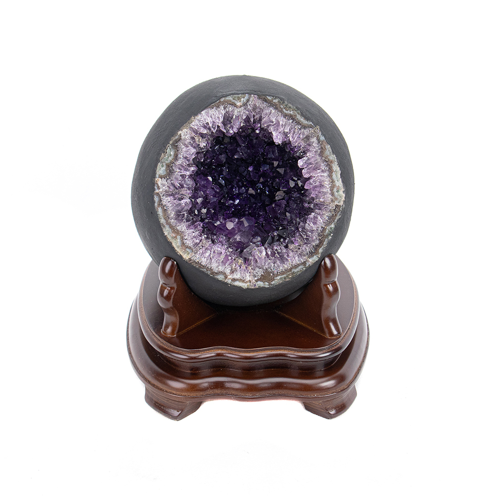 烏拉圭紫水晶洞3.55kg 財位招財| 紫水晶洞.鈦晶手排.天鐵隕石.捷克隕石 