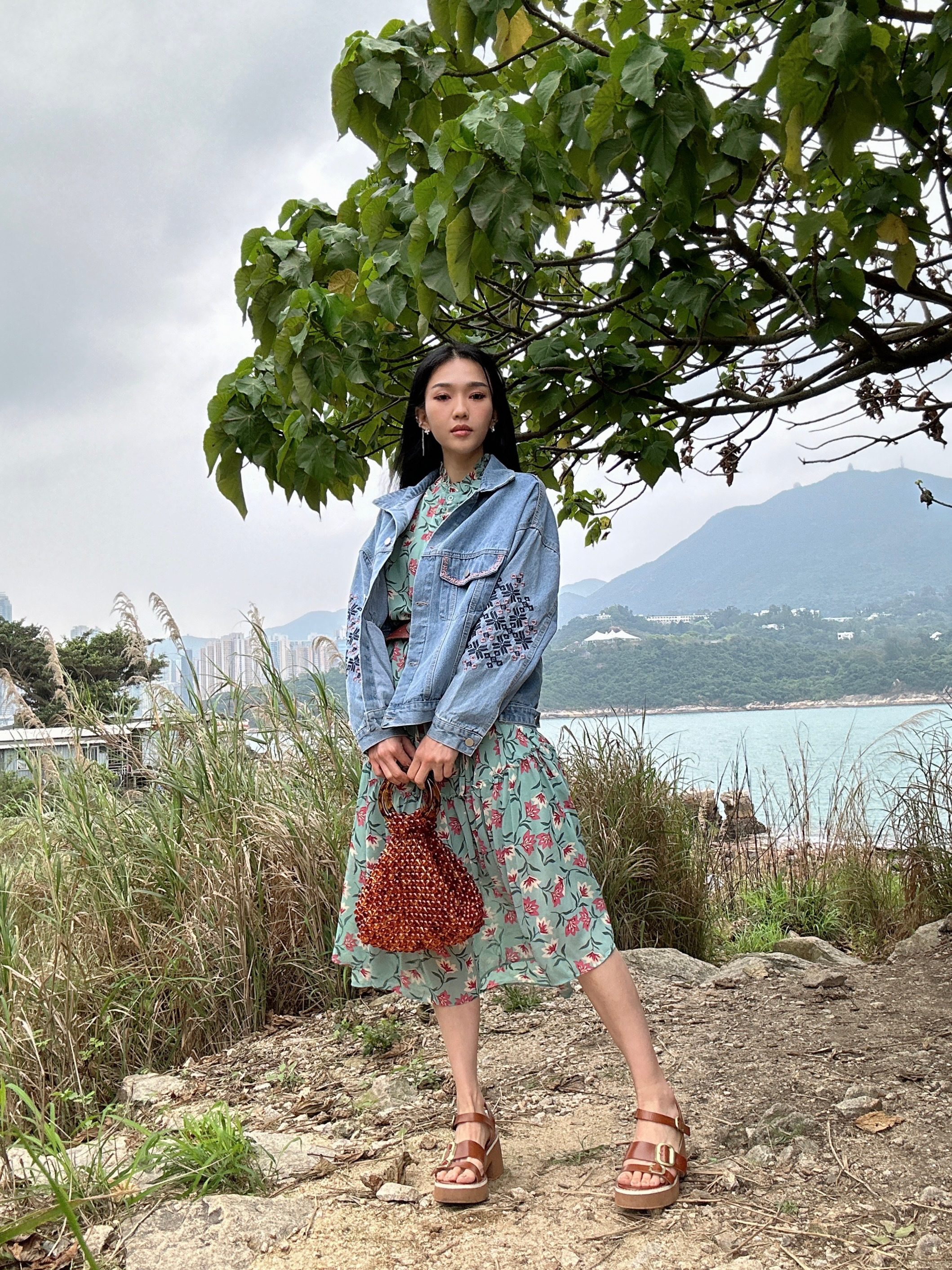 古著風花花連身裙（現貨款式）