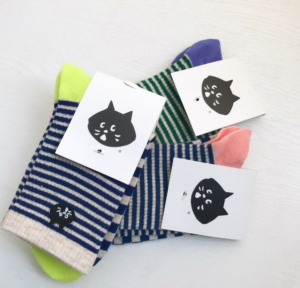 🇯🇵日本人氣品牌 Ne-net Nya 貓咪 撞色襪子 | 一套三對 | 每款各一 (逢星期日截單後14-21個工作天發貨)