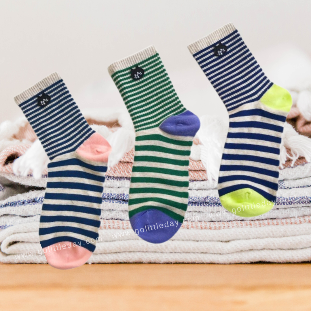 🇯🇵日本人氣品牌 Ne-net Nya 貓咪 撞色襪子 | 一套三對 | 每款各一 (逢星期日截單後14-21個工作天發貨)