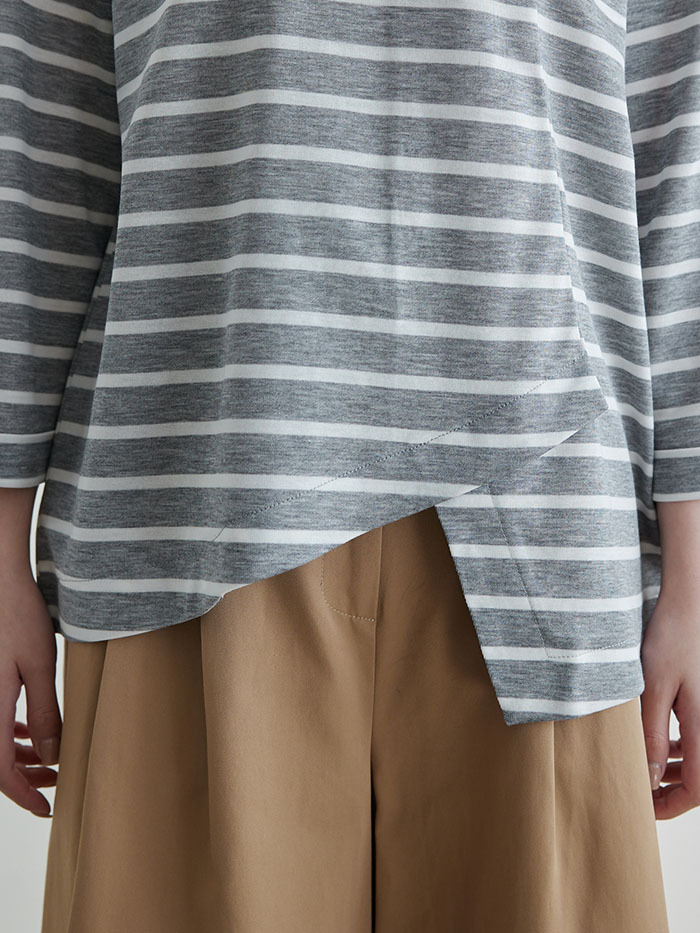 謎題答案拼接七分袖上衣-安德森