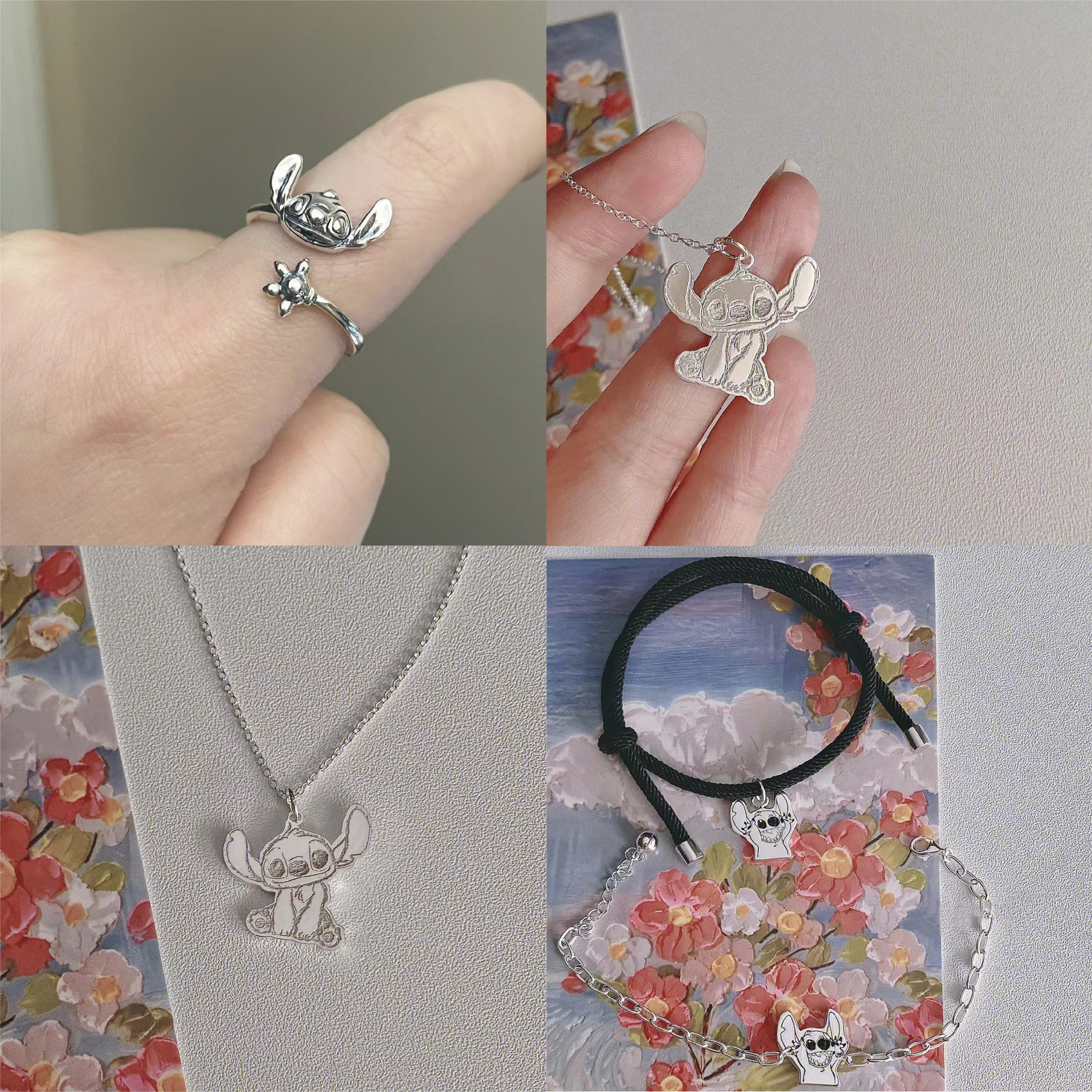 【預購】超可愛卡通史迪奇Stitch項鍊/吊墜/手鍊/戒指