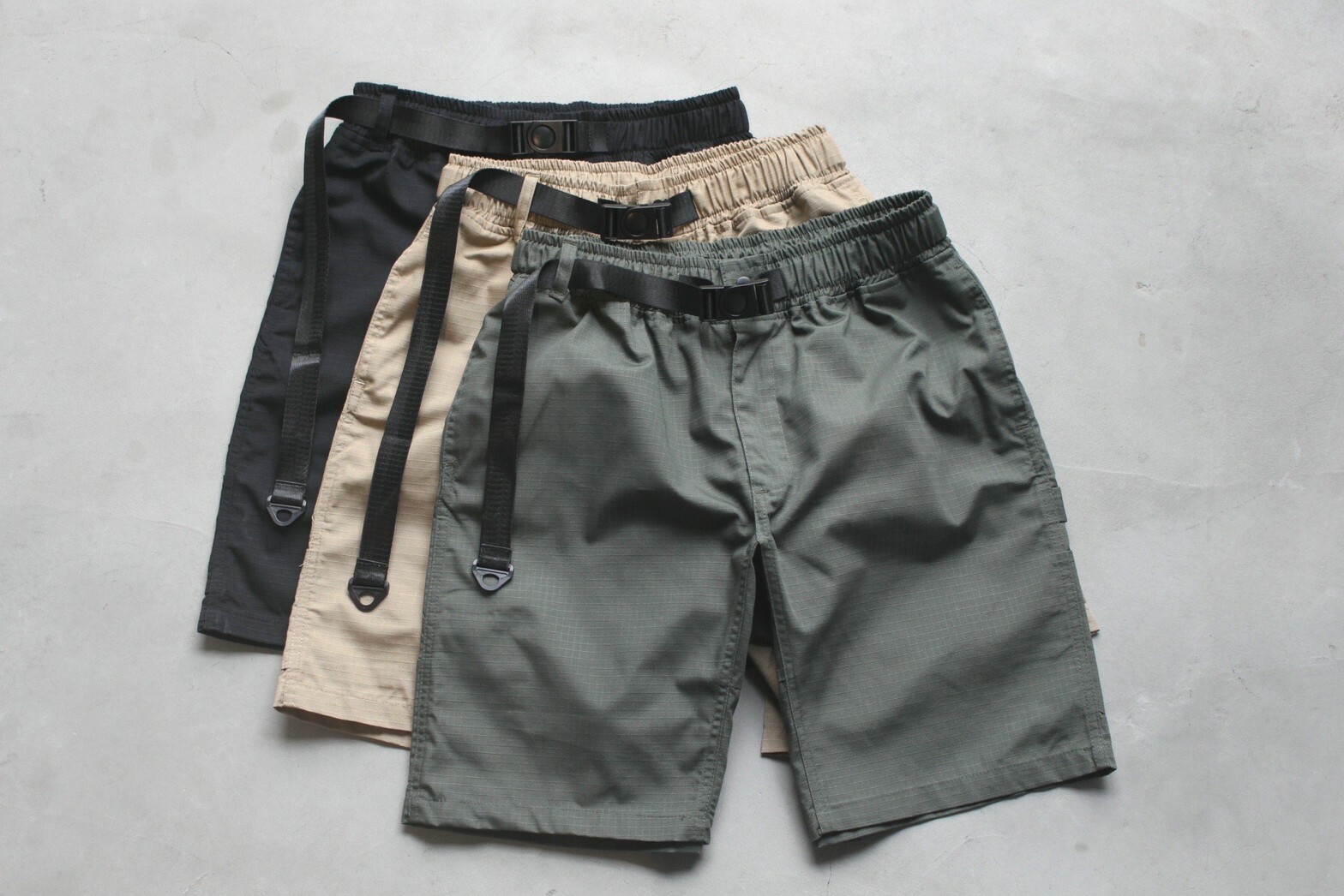 SBG 抗撕裂多剪裁工裝格紋速乾布料工裝短褲 004