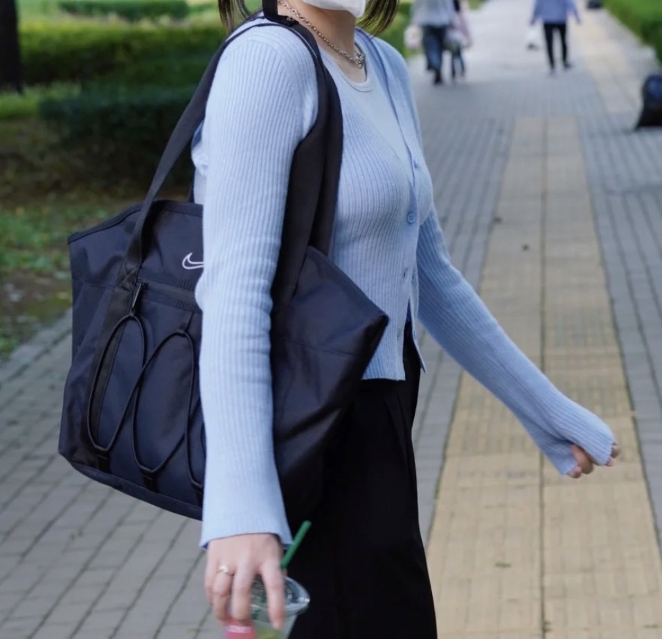 Nike 綁帶托特包 黑