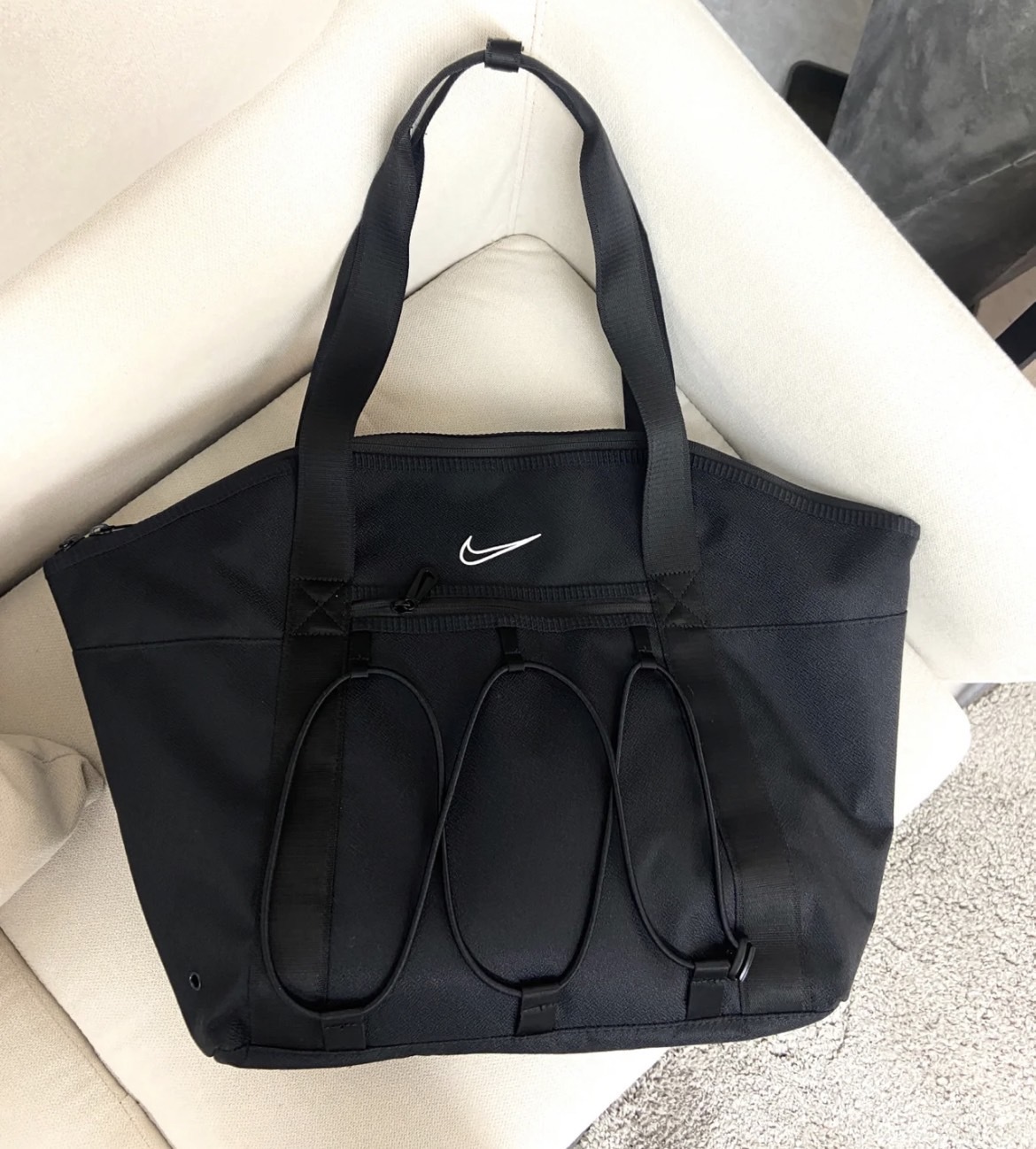 Nike 綁帶托特包 黑