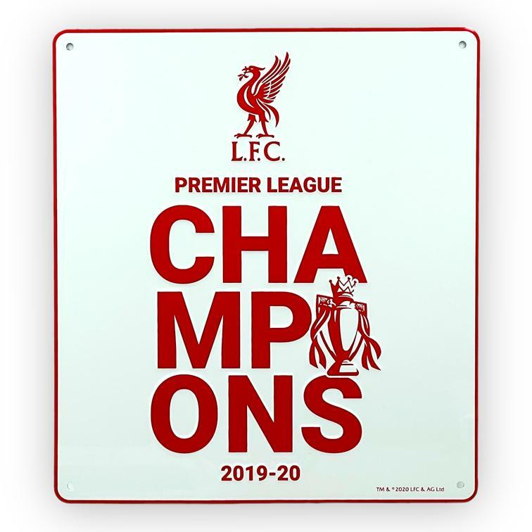 利物浦冠軍系列白色鐵牌