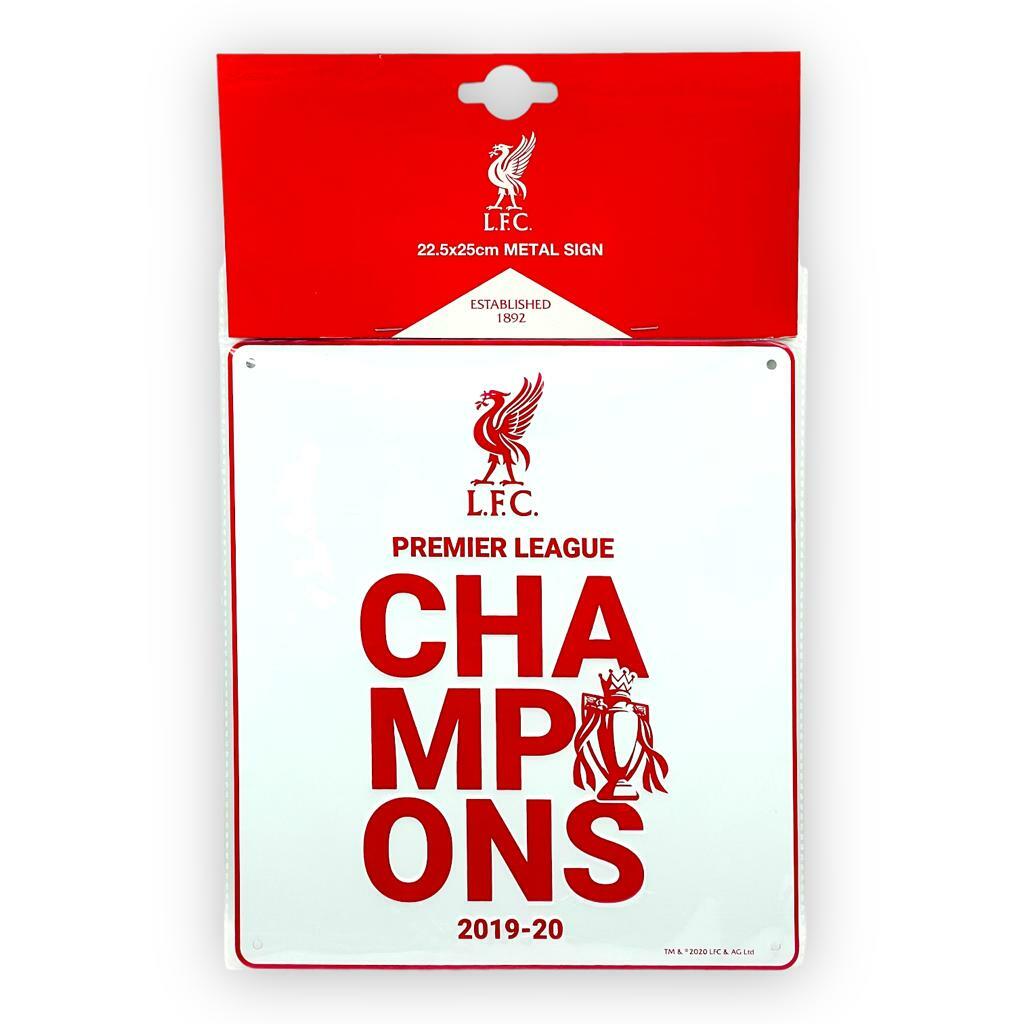利物浦冠軍系列白色鐵牌