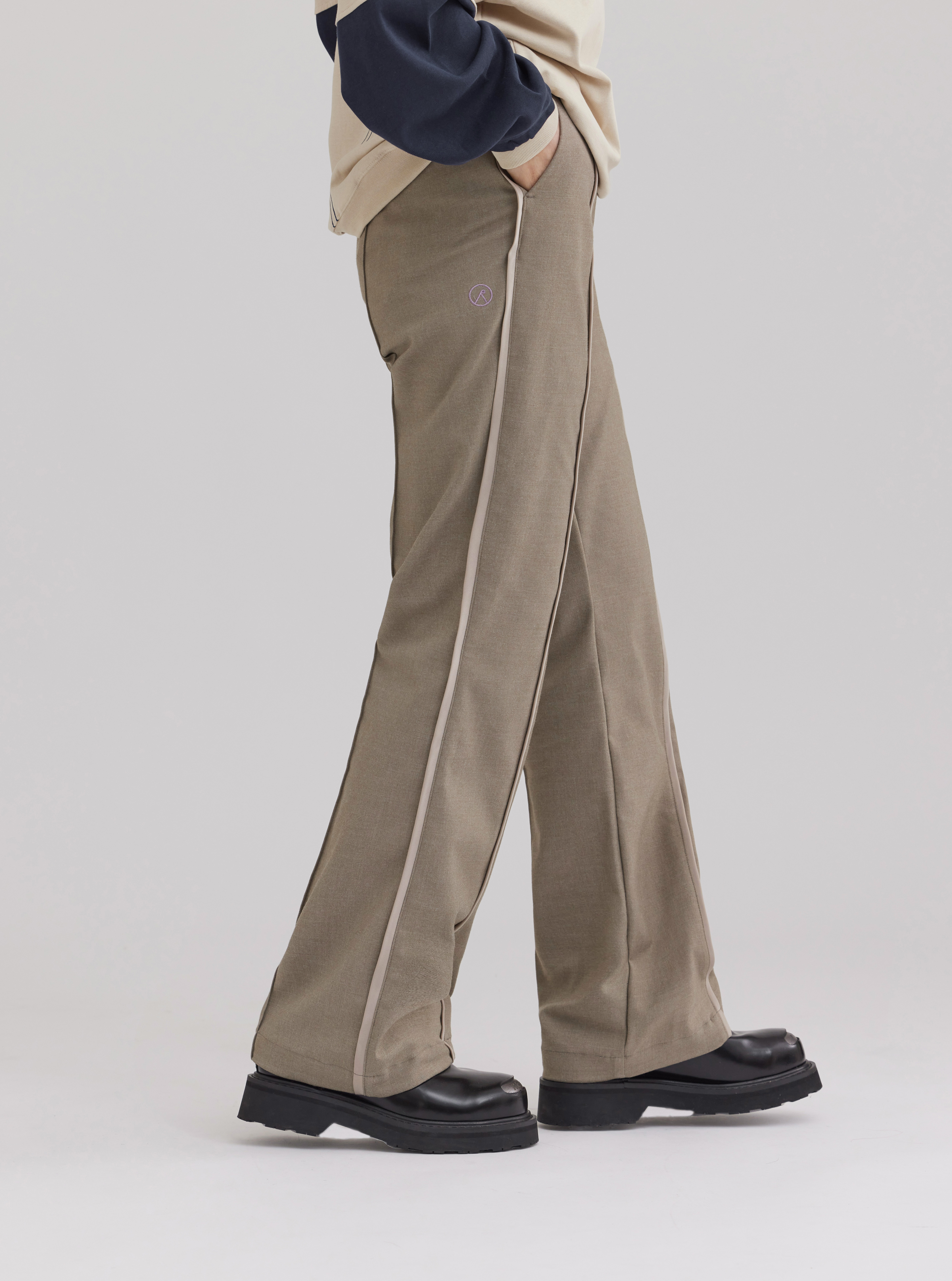 Bootcut Tailored Trousers | Khaki