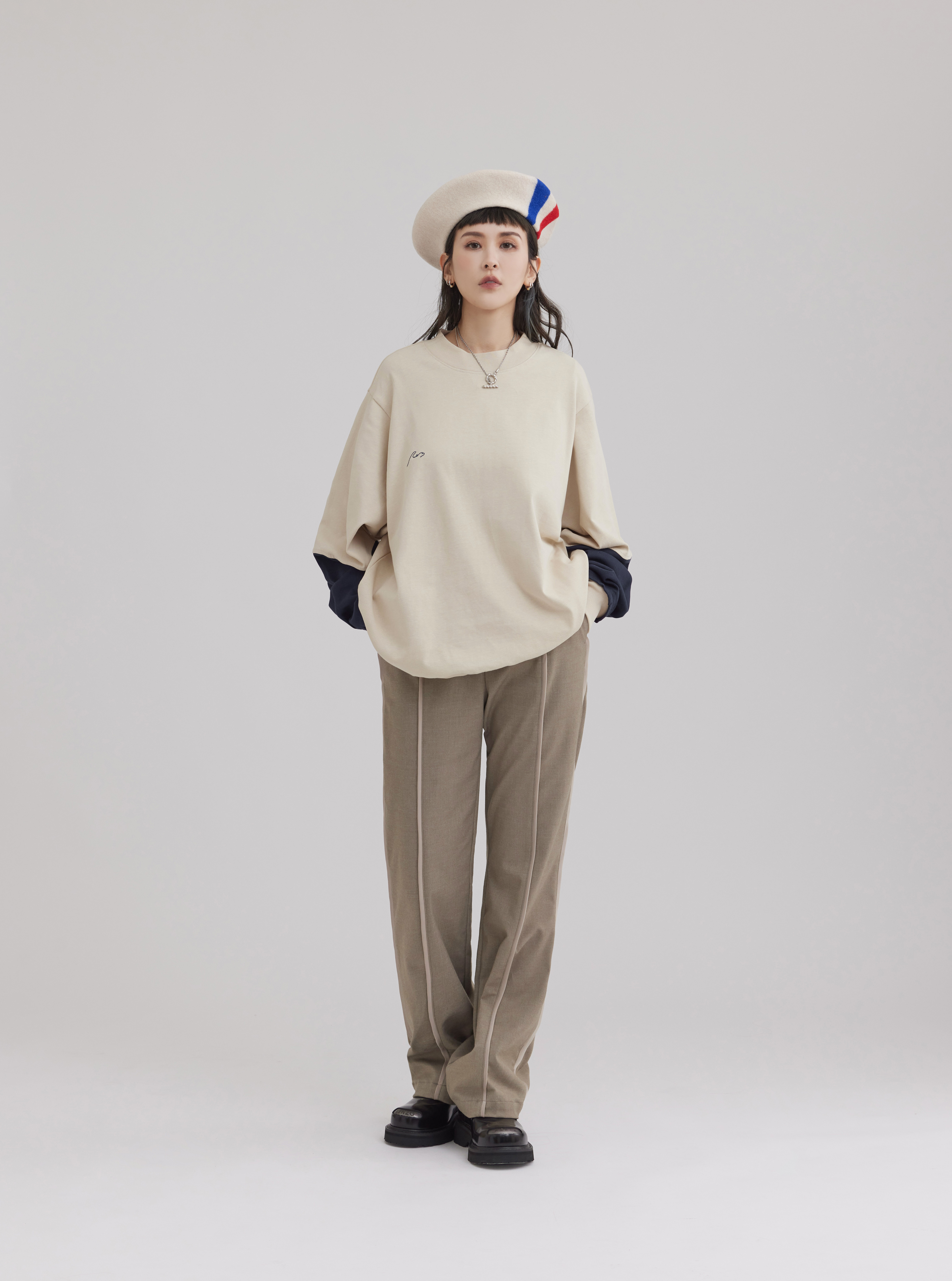 Bootcut Tailored Trousers | Khaki