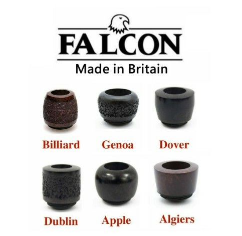 【英國製】FALCON 小鷹斗 金屬煙斗，專用煙斗頭，多達六款，海泡石、光面、雕刻面，附專用棉環
