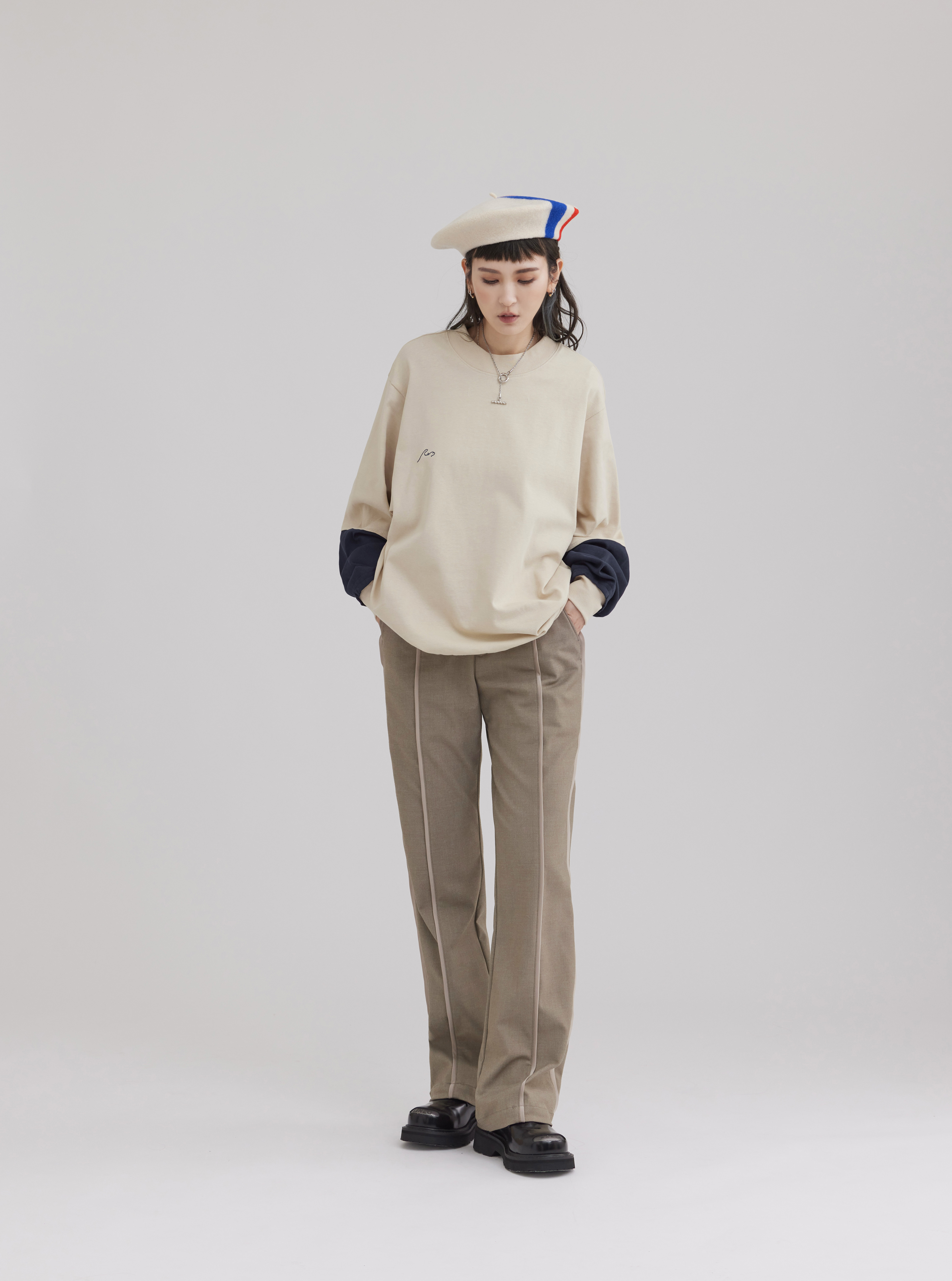 Contrast Long Sleeve Tee | Butter