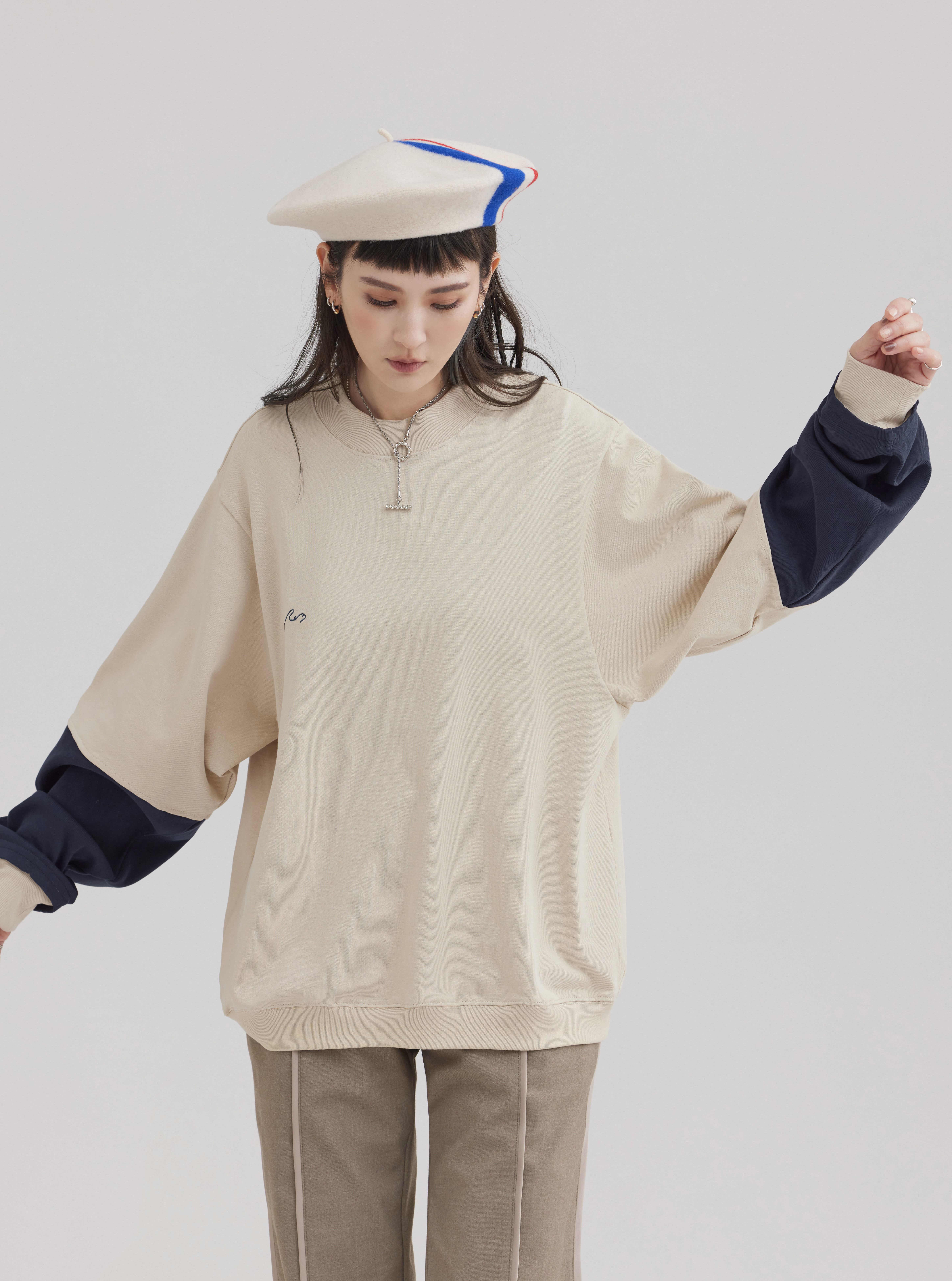 Contrast Long Sleeve Tee | Butter