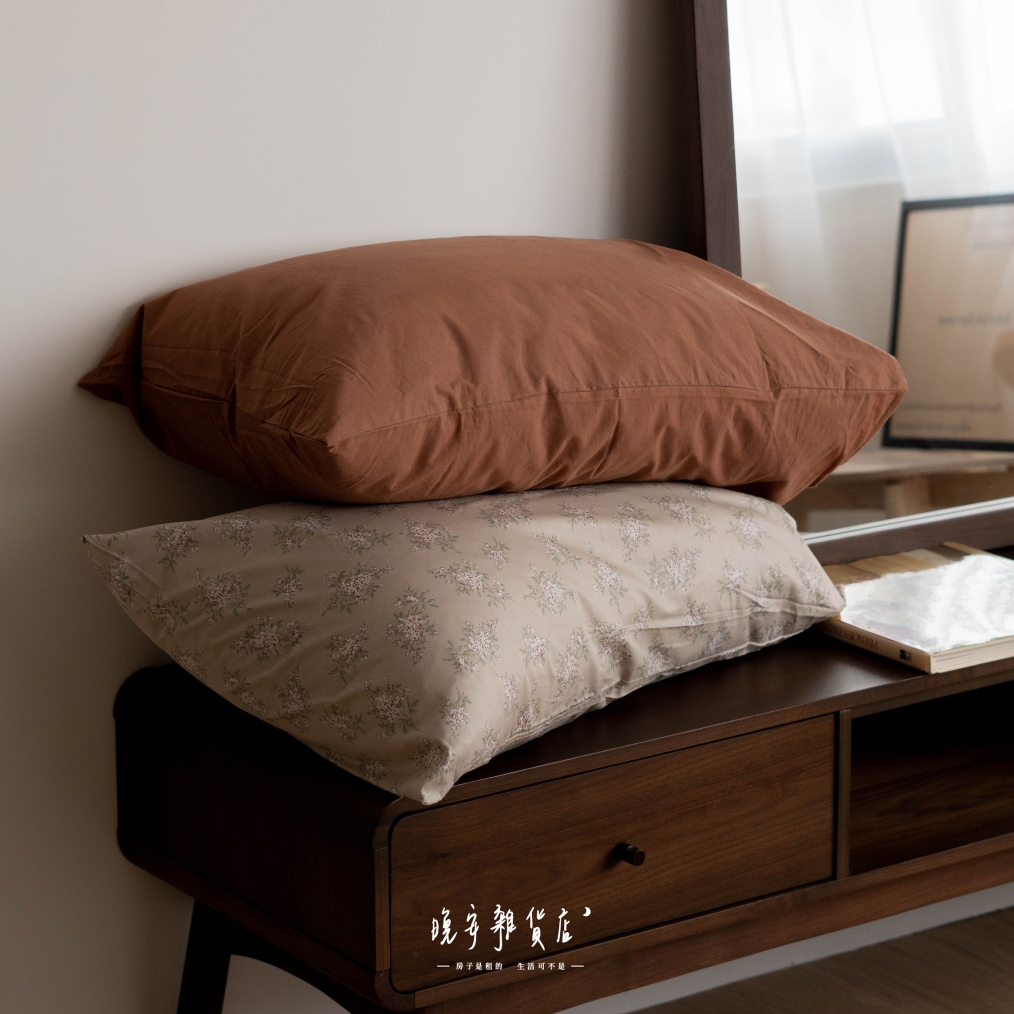 法式復古純棉枕頭套【4color】