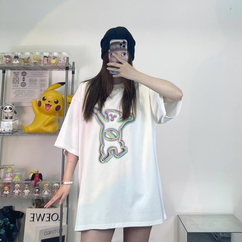 We11done 白色炫彩小熊短袖Tee    型號WD-TT1-22-856