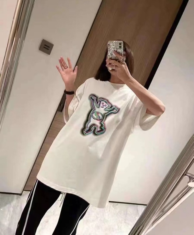 We11done 白色炫彩小熊短袖Tee    型號WD-TT1-22-856