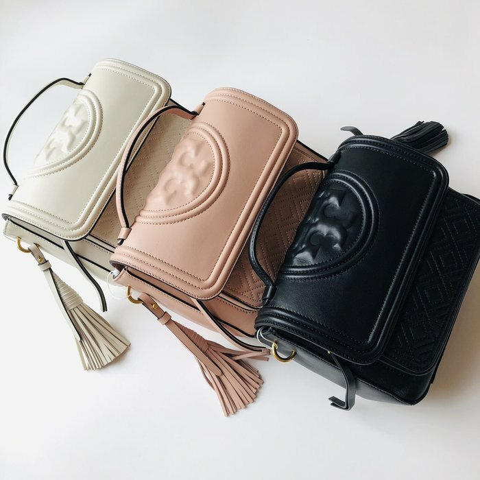 Toryburch羊皮流蘇鏈條包