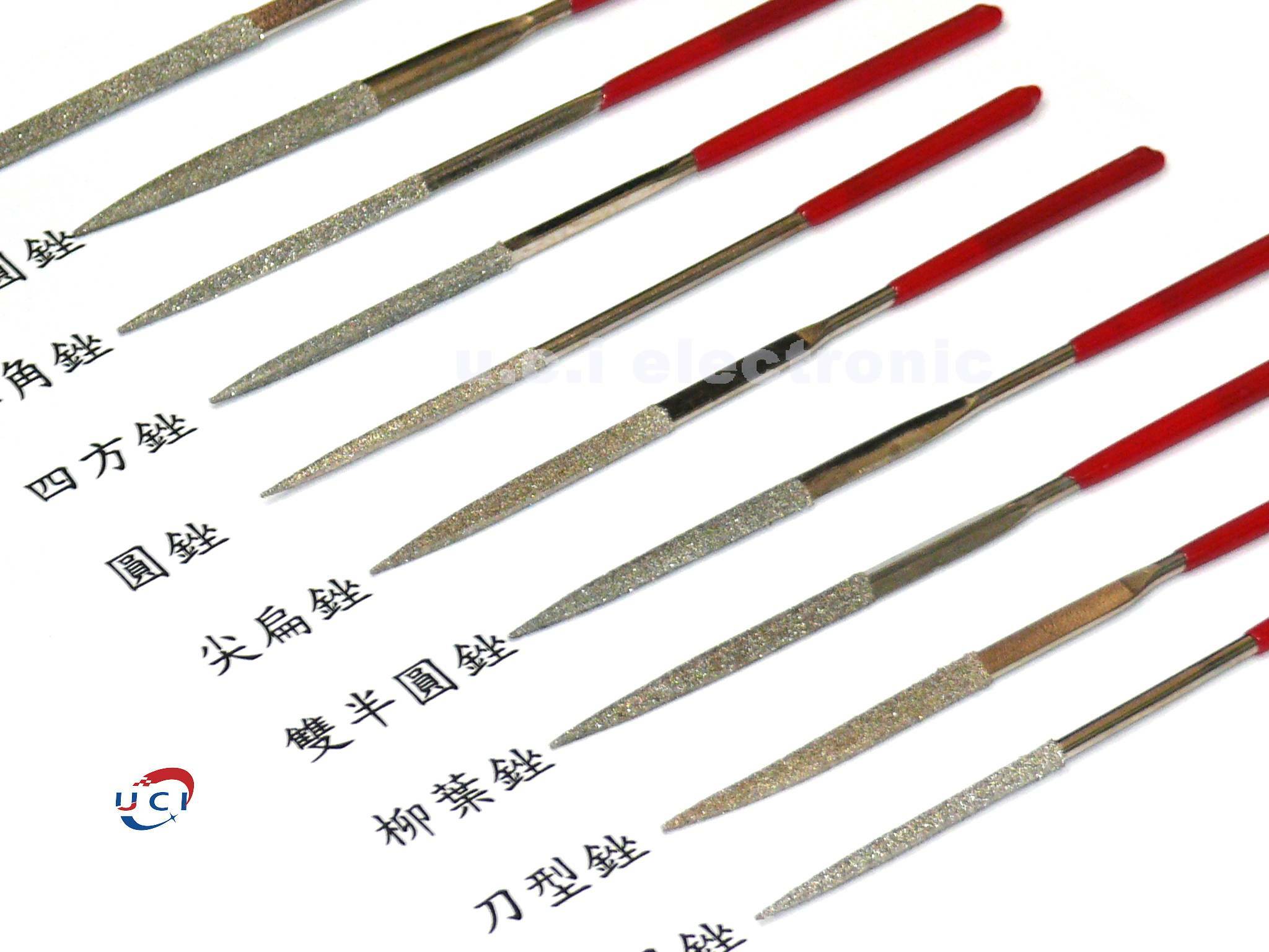 【UCI電子】(中) 金剛石銼刀 什錦銼刀 整形銼電鍍合金銼 小銼刀金剛砂銼 挫刀