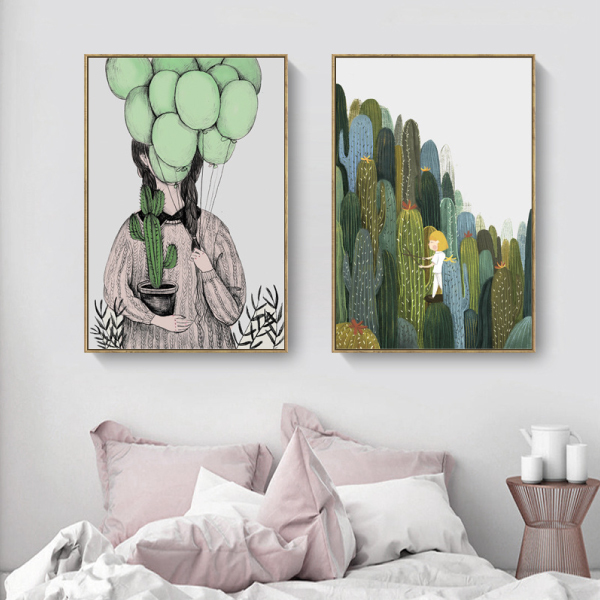 仙人掌的驕傲無框掛畫