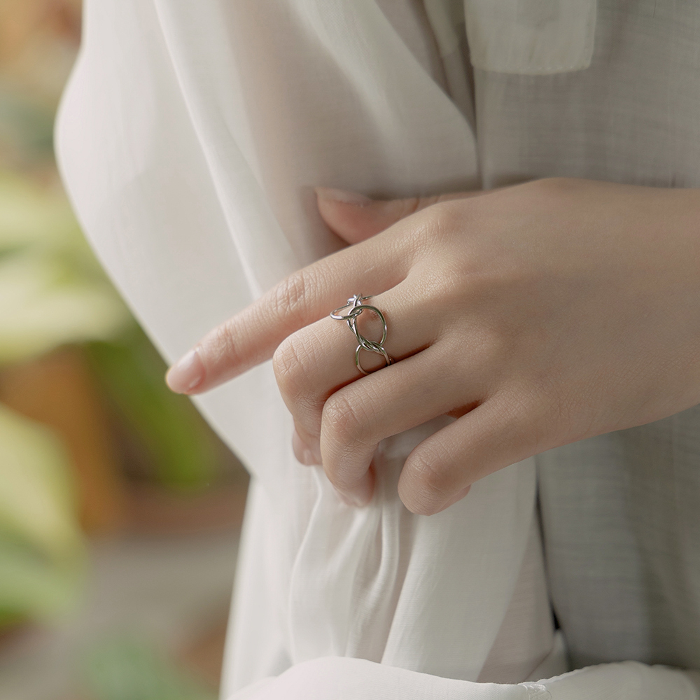 Hollow out Staggered Circle Design Ring【07060199】in stock+pre-order