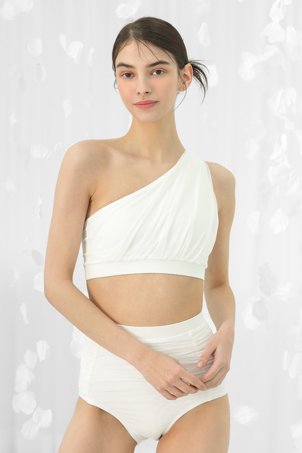 Venus One Shoulder Top - White