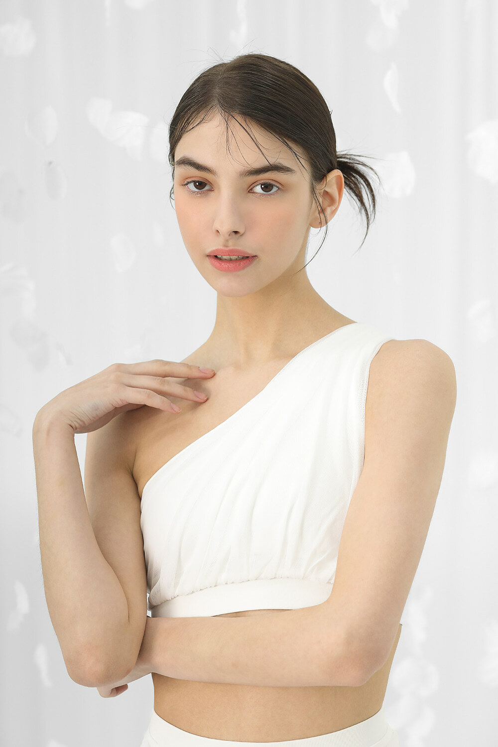Venus One Shoulder Top - White