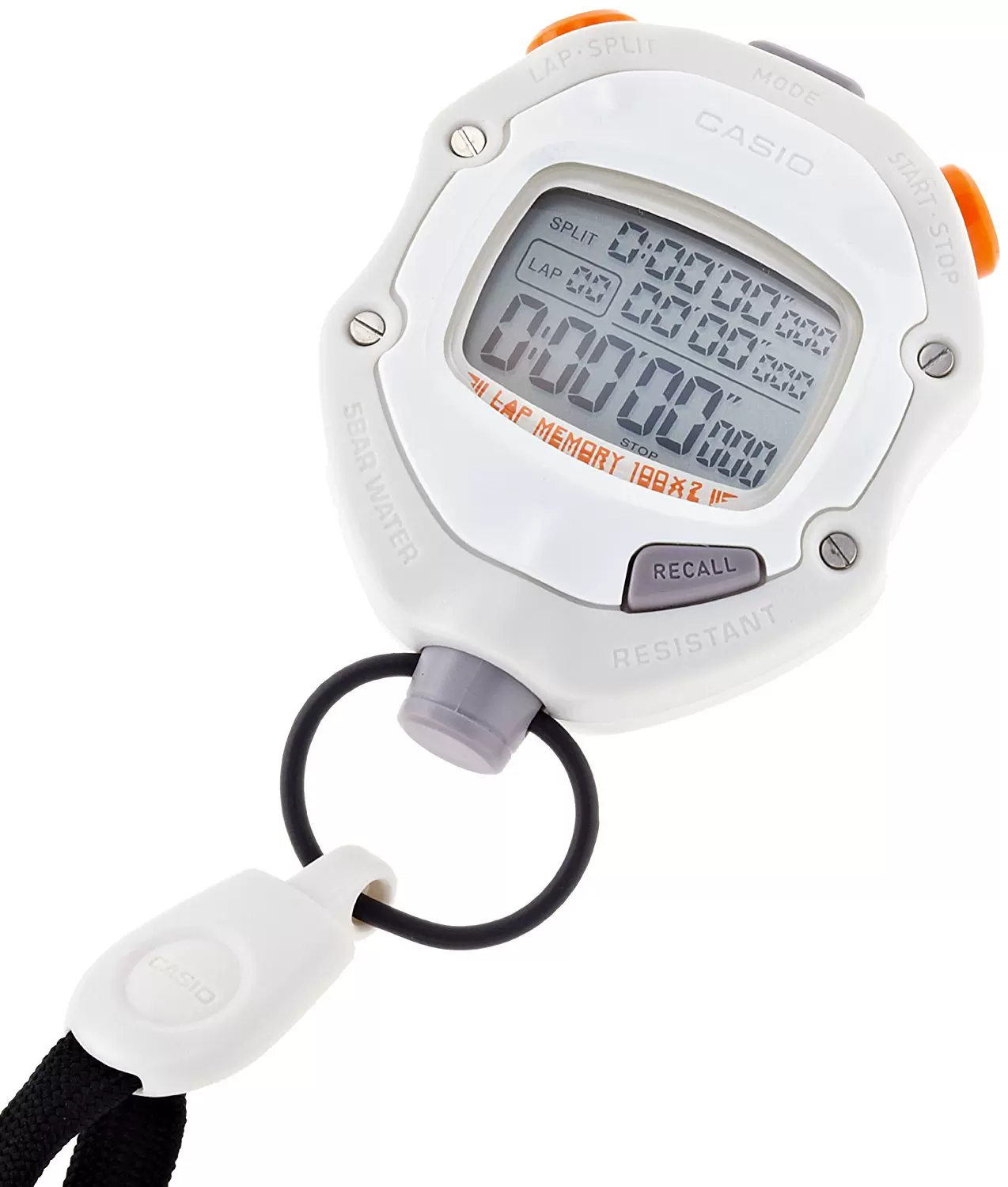 CASIO HS-70W 計時錶 STOP WATCH  計時器 白色/黑色