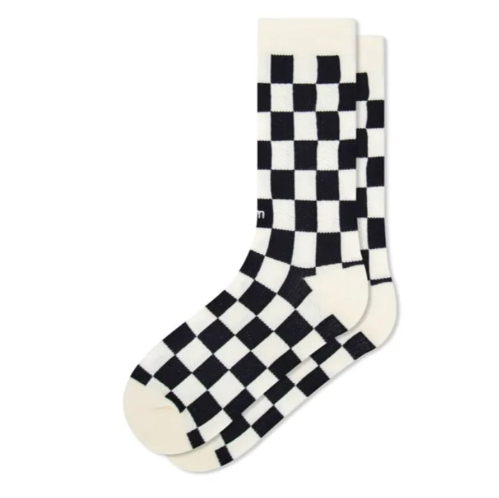 Faam Checkered Crew Socks 棋盤格針織高筒襪