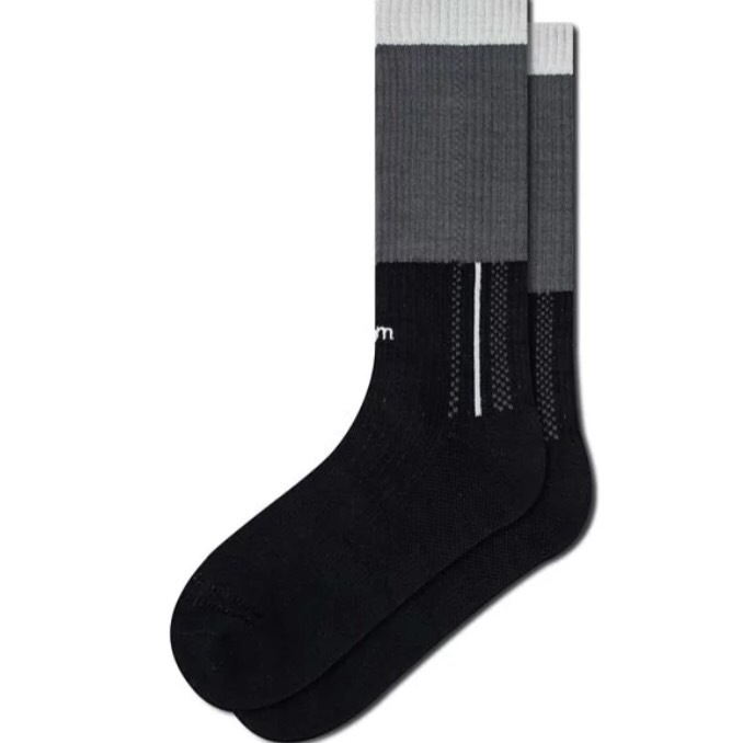 Faam Bicolor Line Crew Socks 雙色線條針織高筒襪