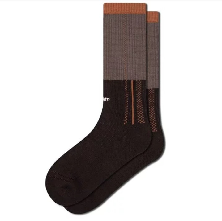 Faam Bicolor Line Crew Socks 雙色線條針織高筒襪