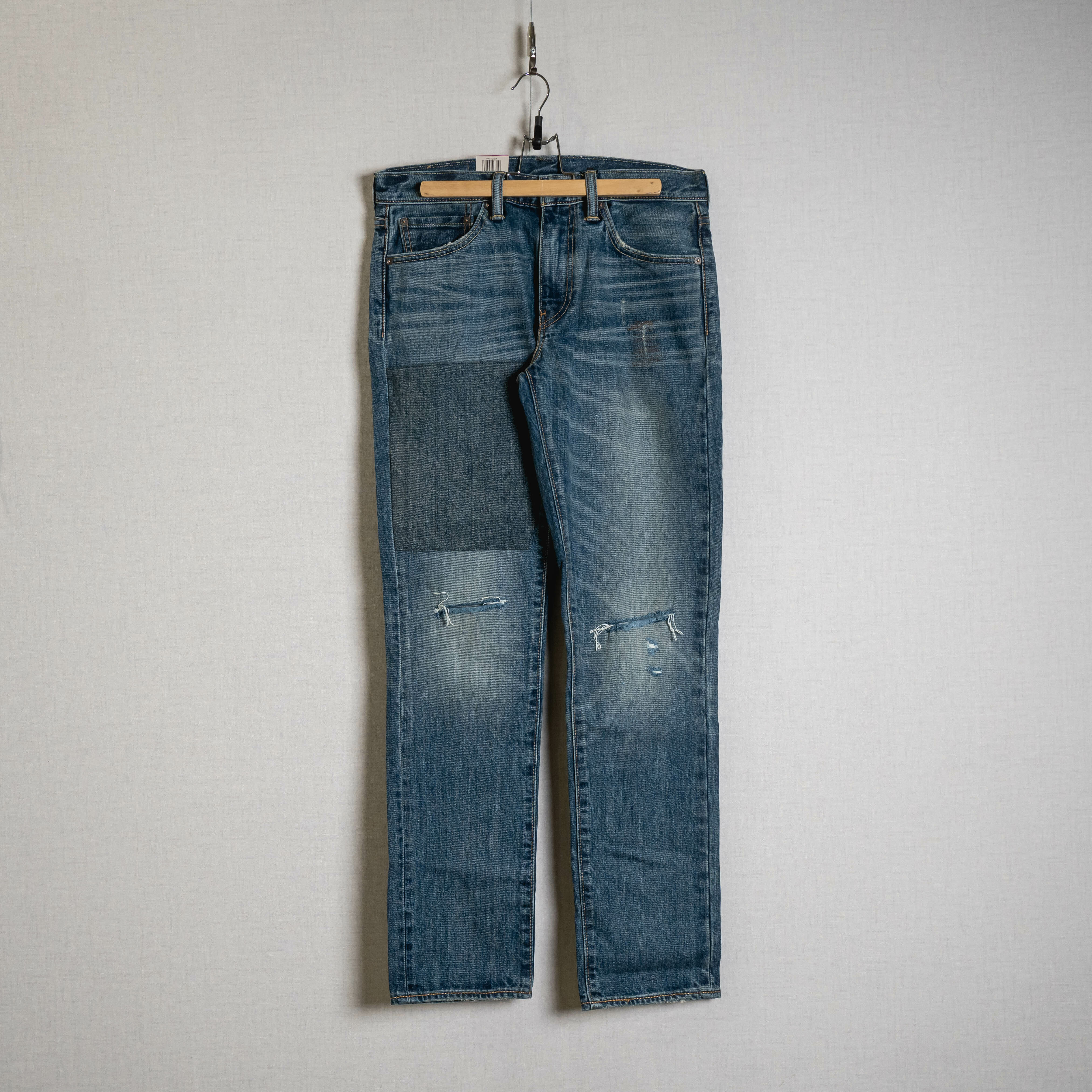 2016AW 日版 LEVIS 511 窄管 丹寧 牛仔褲 刀割 拼接 04511-2017 現貨