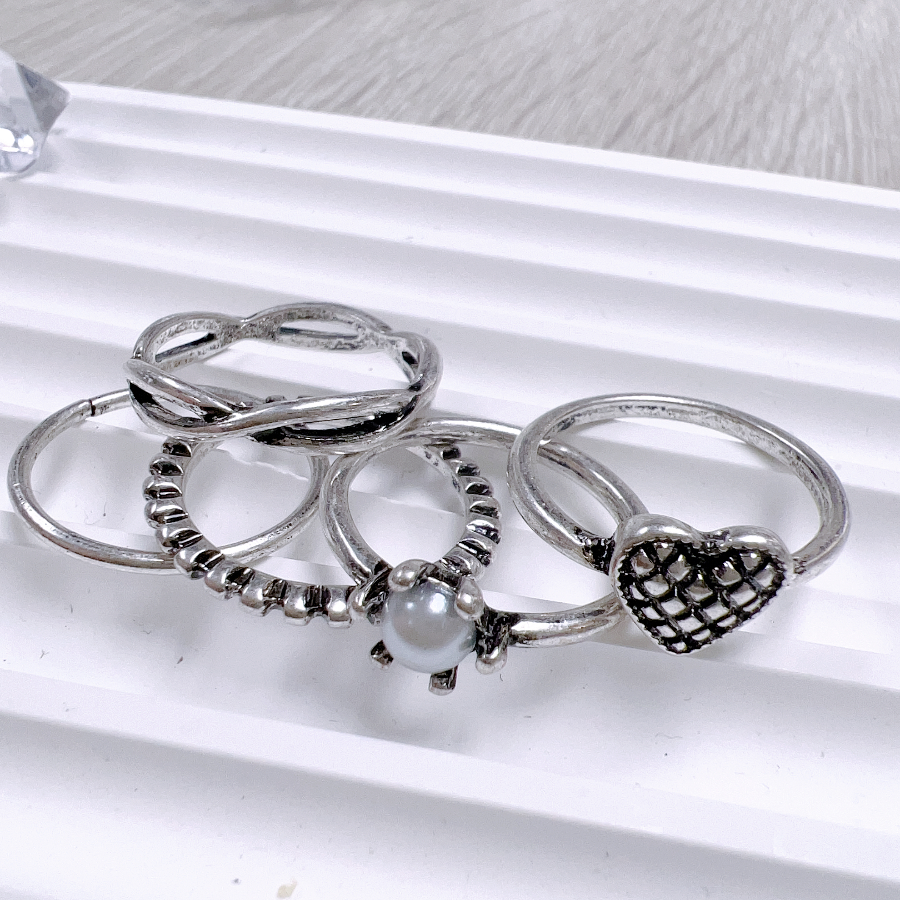 現 貨 | 韓國氣質Rings Set (1set 5隻) 9946