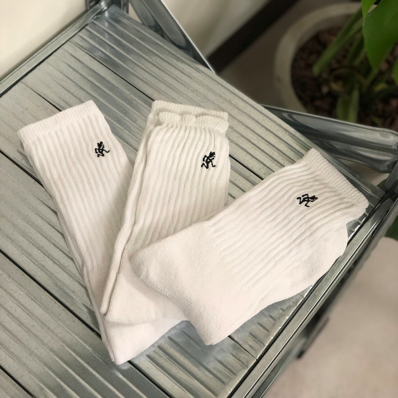 Gramicci 高筒襪 長襪 經典Logo GRM-SX-M23-F-WHT