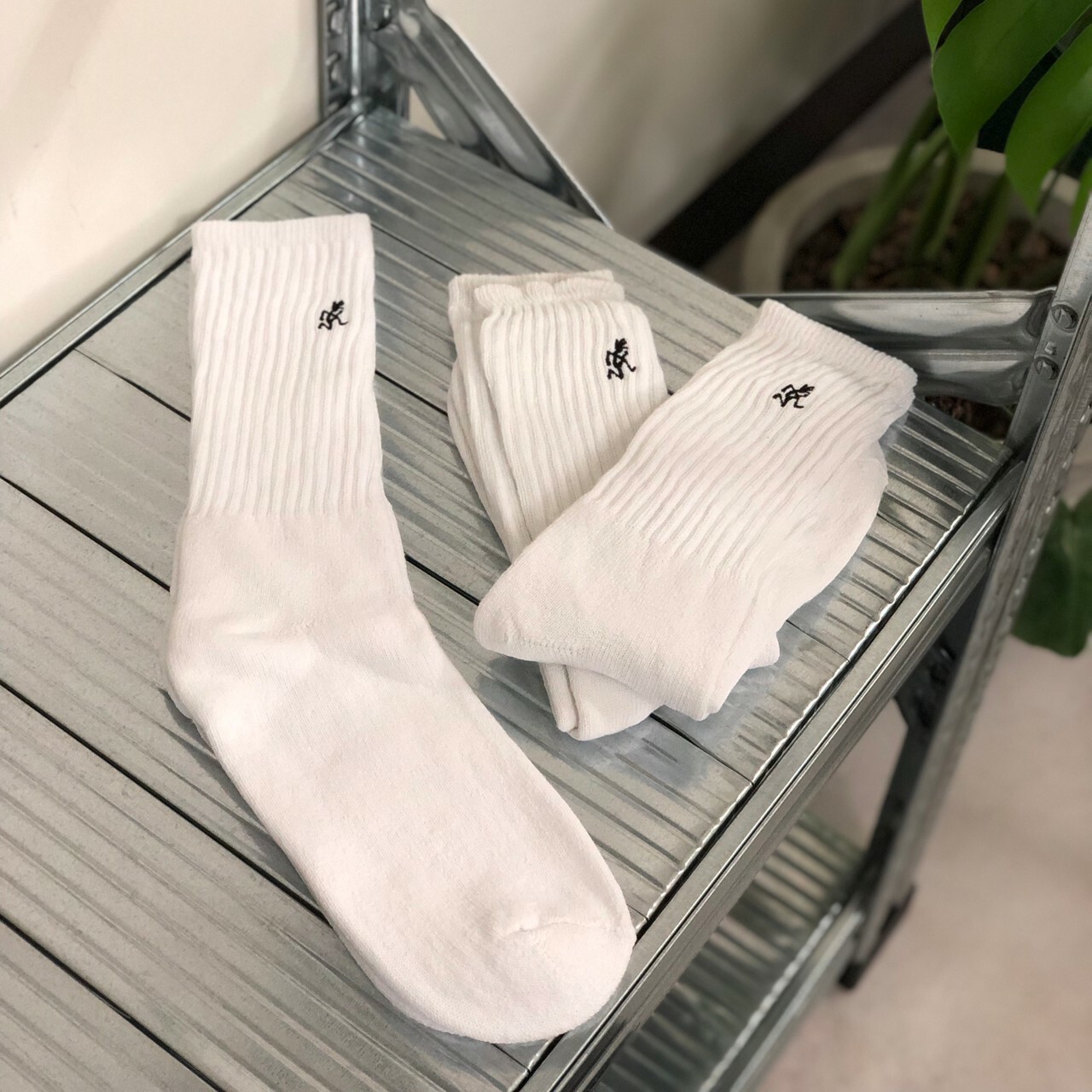 Gramicci 高筒襪 長襪 經典Logo GRM-SX-M23-F-WHT