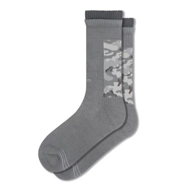 Faam Camo Pattern Crew Socks -  雙層迷彩針織高筒襪